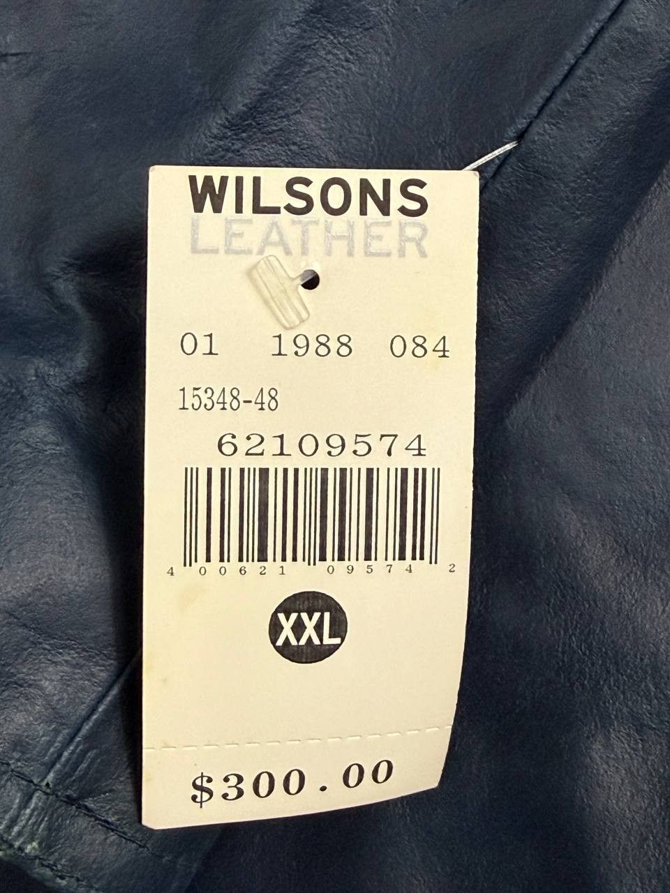 Wilsons Leather Vintage Wilsons Leather M Julian Navy Genuine Leather Jacket Size US XXL / EU 58 / 5 - 7 Thumbnail