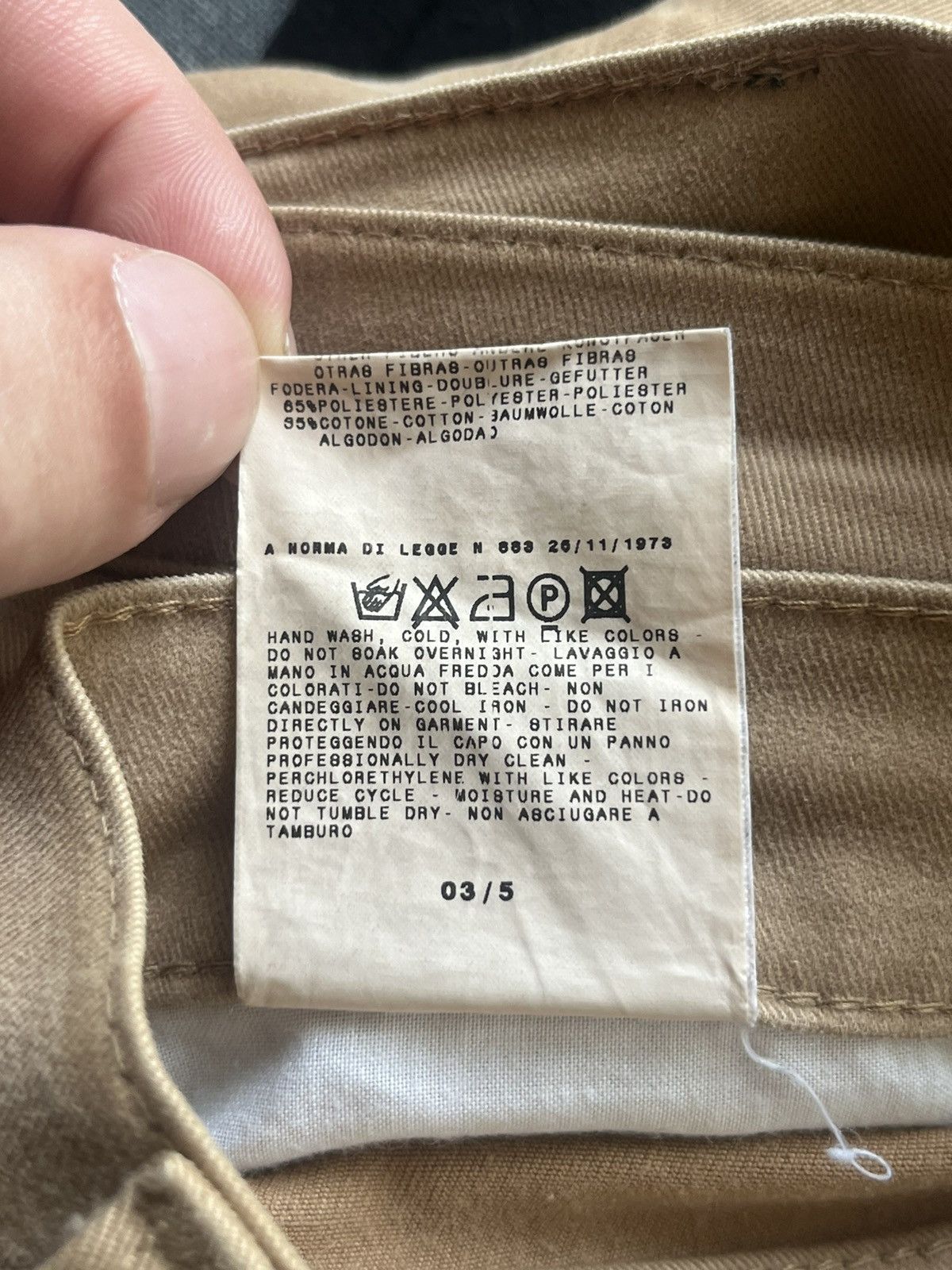 Versace Jeans Couture Versace Jeans Couture Vintage Light Brown Pants Size US 34 / EU 50 - 11 Thumbnail