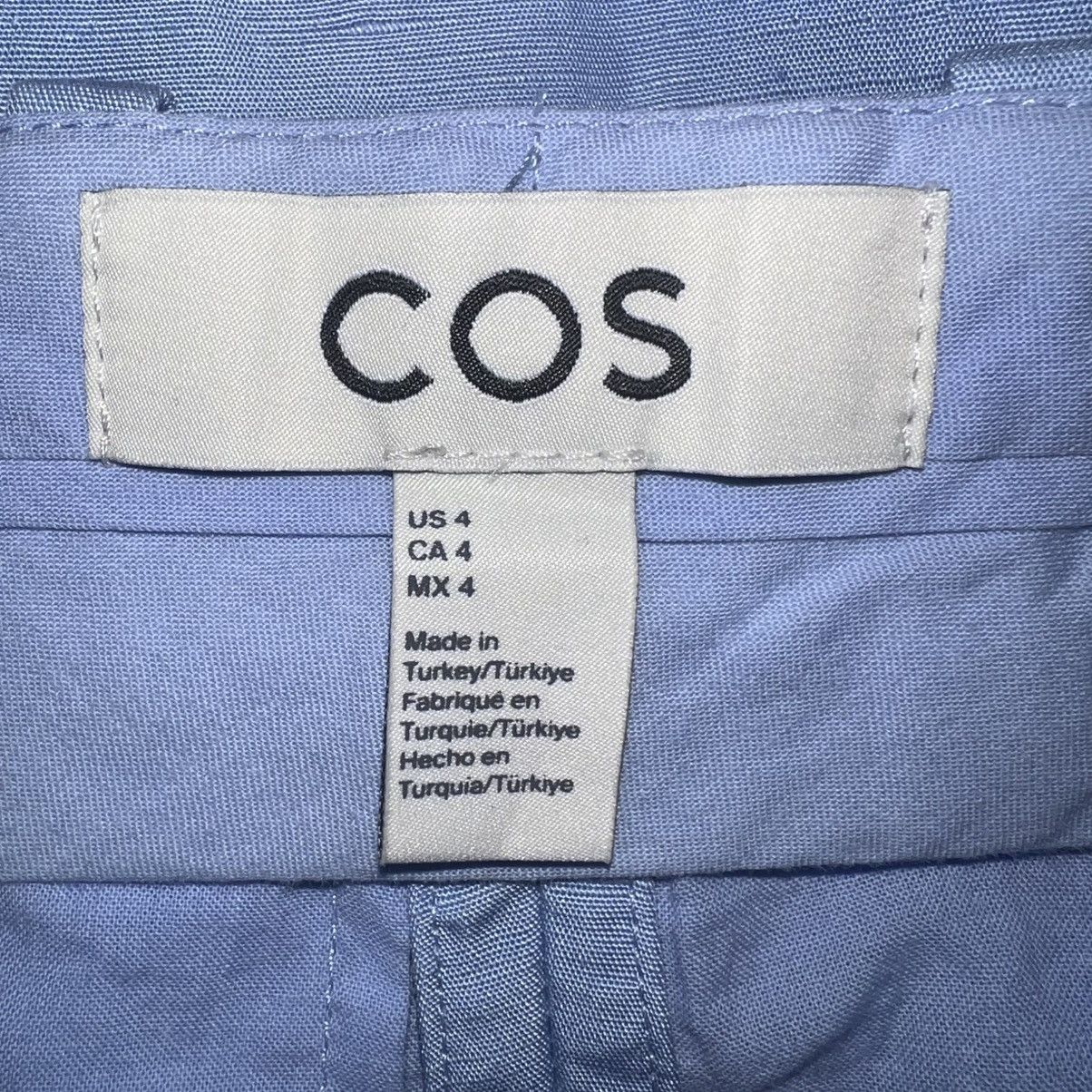 Cos COS Light Blue Linen Blend High Waisted Shorts Size 4 Size 27" / US 4 / IT 40 - 3 Thumbnail