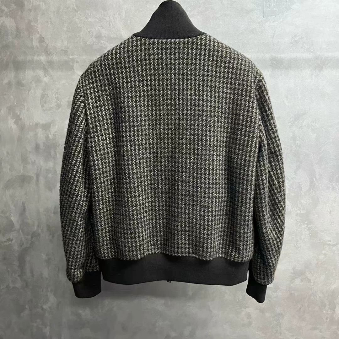 Loro Piana Loro Piana Chocolate Brown Check Wool Jacket Size US M / EU 48-50 / 2 - 2 Thumbnail