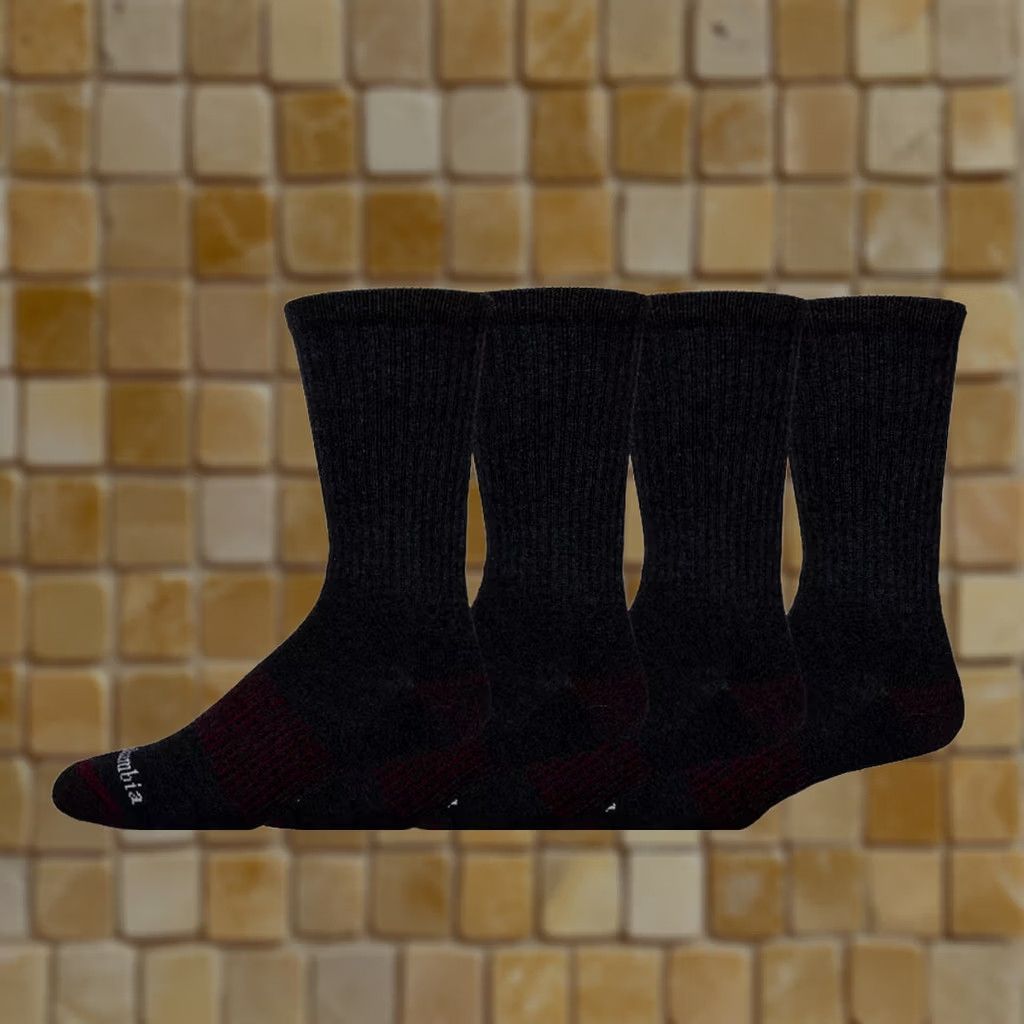 Vintage COLUMBIA Casual Black Boot Crew Socks SIZE 6-12 Adult 4 Pairs Mens Crew Socks Black 6-12 Columbia Casual Boot Crew Socks Size ONE SIZE - 1 Preview