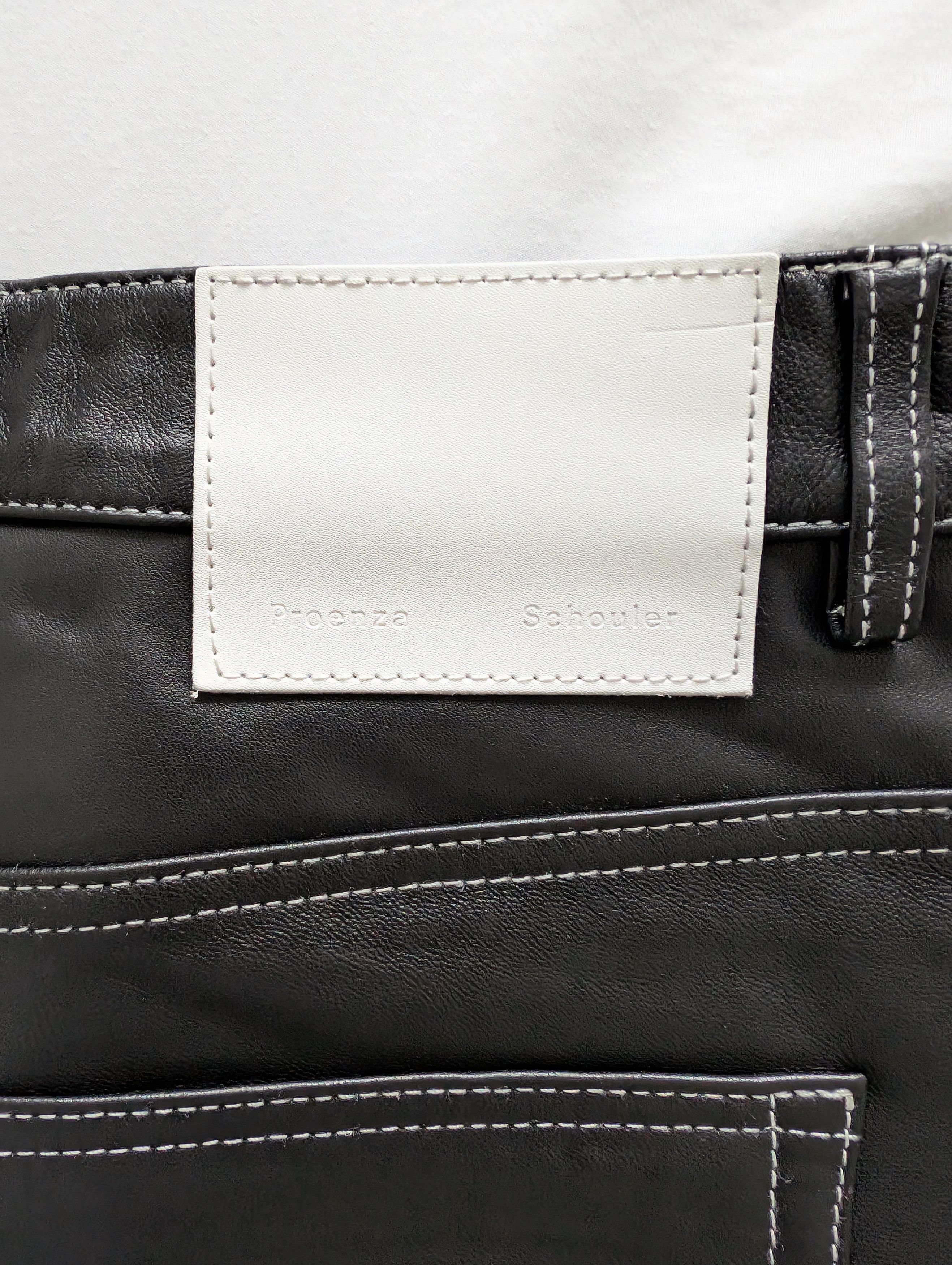 Proenza Schouler White Label Proenza Schouler White Label Black Leather Pants Size 28" / US 6 / IT 42 - 8 Thumbnail