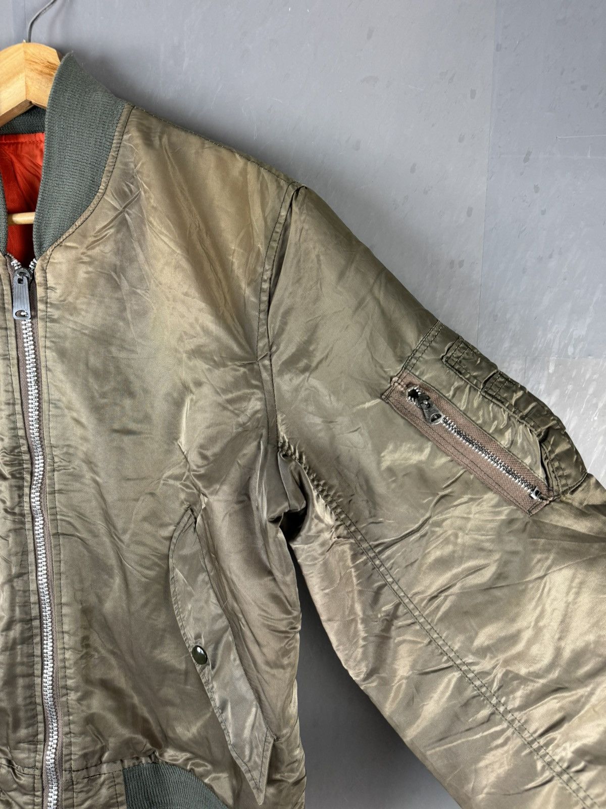 Vintage VINTAGE MA-1 MILITARY STYLE FLIGHT BOMBER JACKET Size US S / EU 44-46 / 1 - 3 Thumbnail