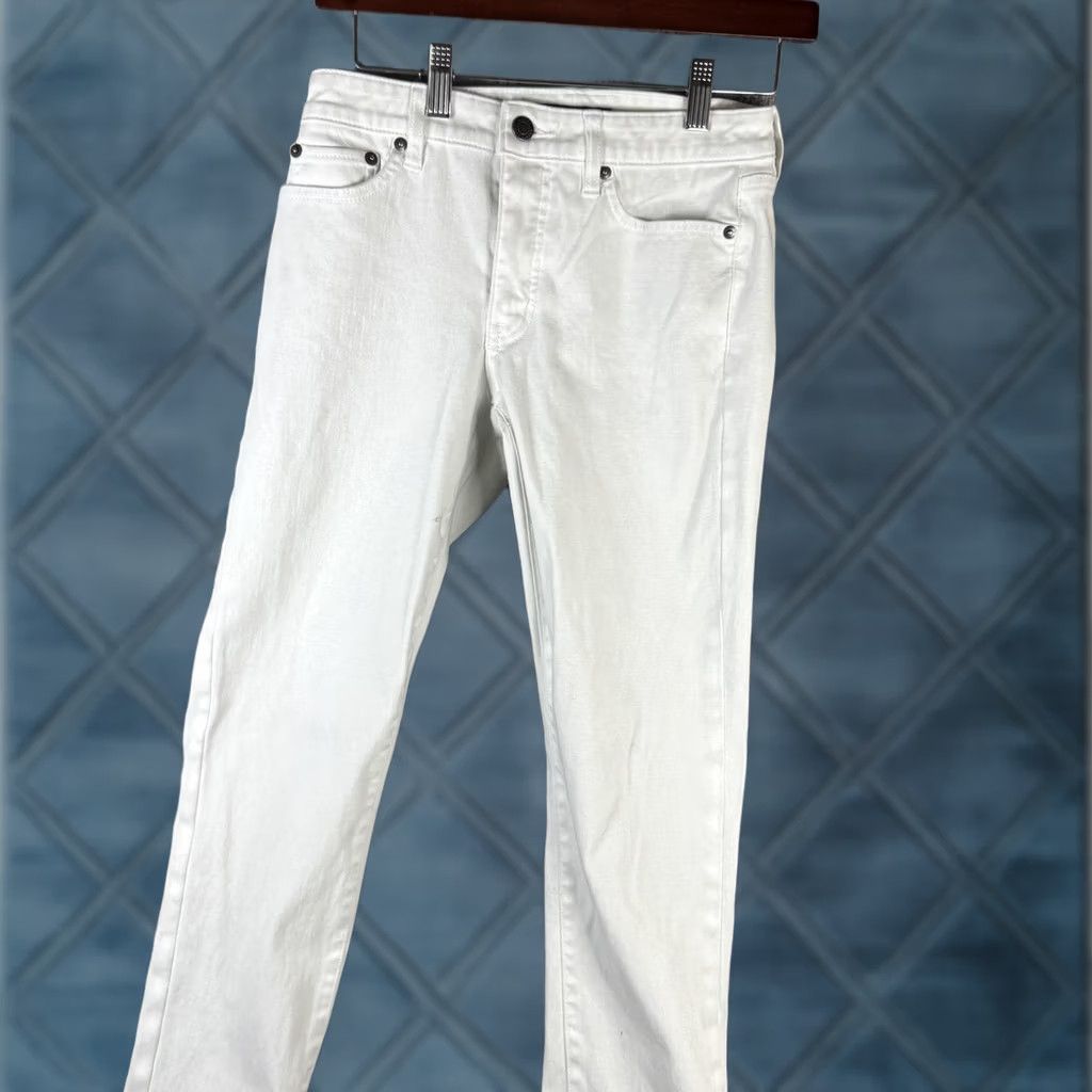 Ralph Lauren Lauren Ralph Lauren Classic Skinny Curvy Jeans Womens 2 White Mid Rise Stretch Denim 5-Pocket Zip Button Size 26" / US 2 / IT 38 - 1 Thumbnail