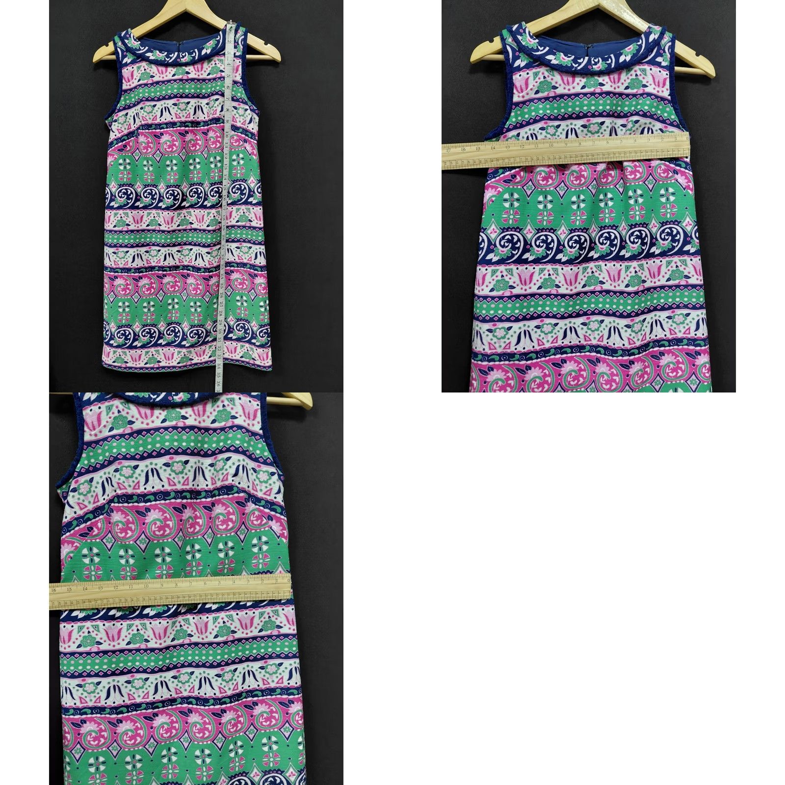 Talbots TALBOTS PETITES Multicolor Sleeveless Dress Graphic Size 2P Size XS / US 0-2 / IT 36-38 - 8 Thumbnail