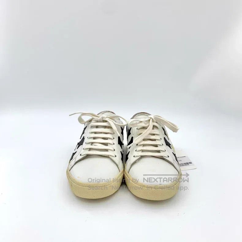 Saint Laurent Paris Saint Laurent Paris White Star Laced Casual Shoe Loafers Size US 6 / EU 39 - 3 Thumbnail