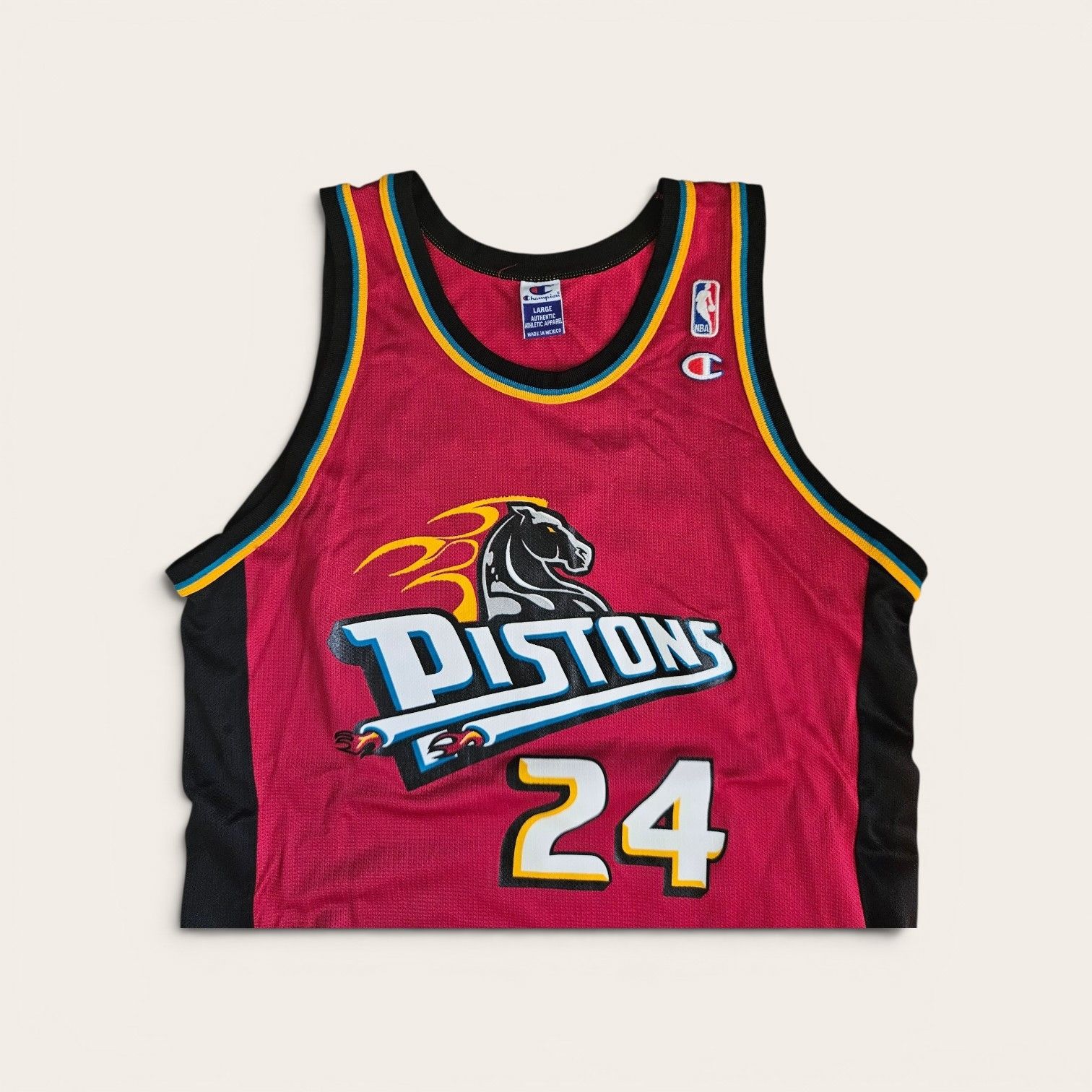 Champion 90's Champion Detroit Pistons Jersey Size US L / EU 52-54 / 3 - 3 Thumbnail