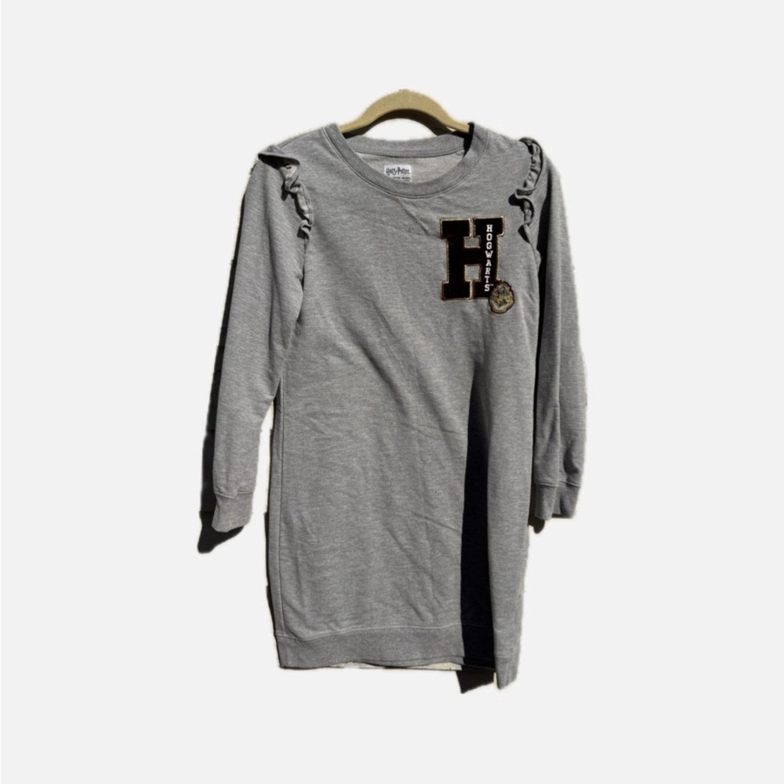Warner Bros Hogwarts Gray Midi Dress with Embellished Detail Size XL / US 12-14 / IT 48-50 - 1 Thumbnail