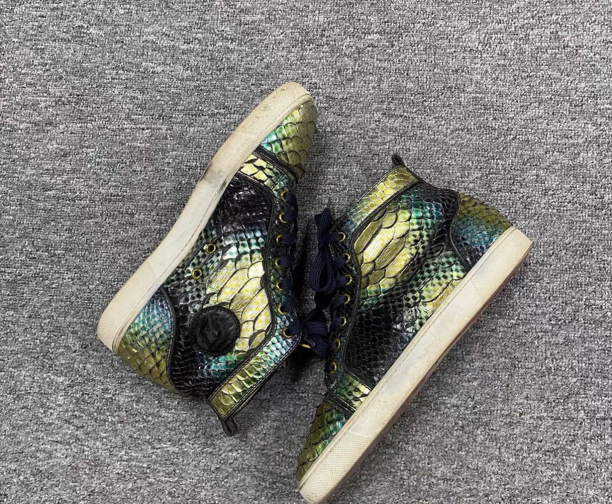 Christian Louboutin CHRISTIAN LOUBOUTIN CL Snakeskin Sneakers J16 Size US 8.5 / EU 41-42 - 4 Thumbnail