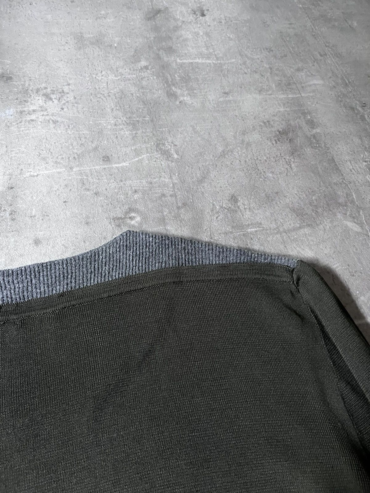 Raf Simons double layered sweater vintage green