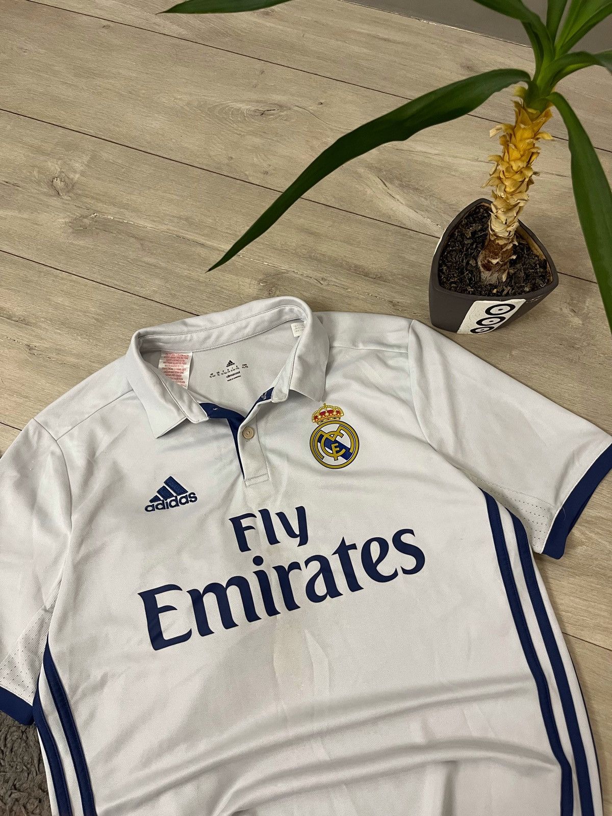 Adidas 🔥Real Madrid Adidas 2016 Jersey Polo T Shirt Blockcore Size US S / EU 44-46 / 1 - 3 Thumbnail