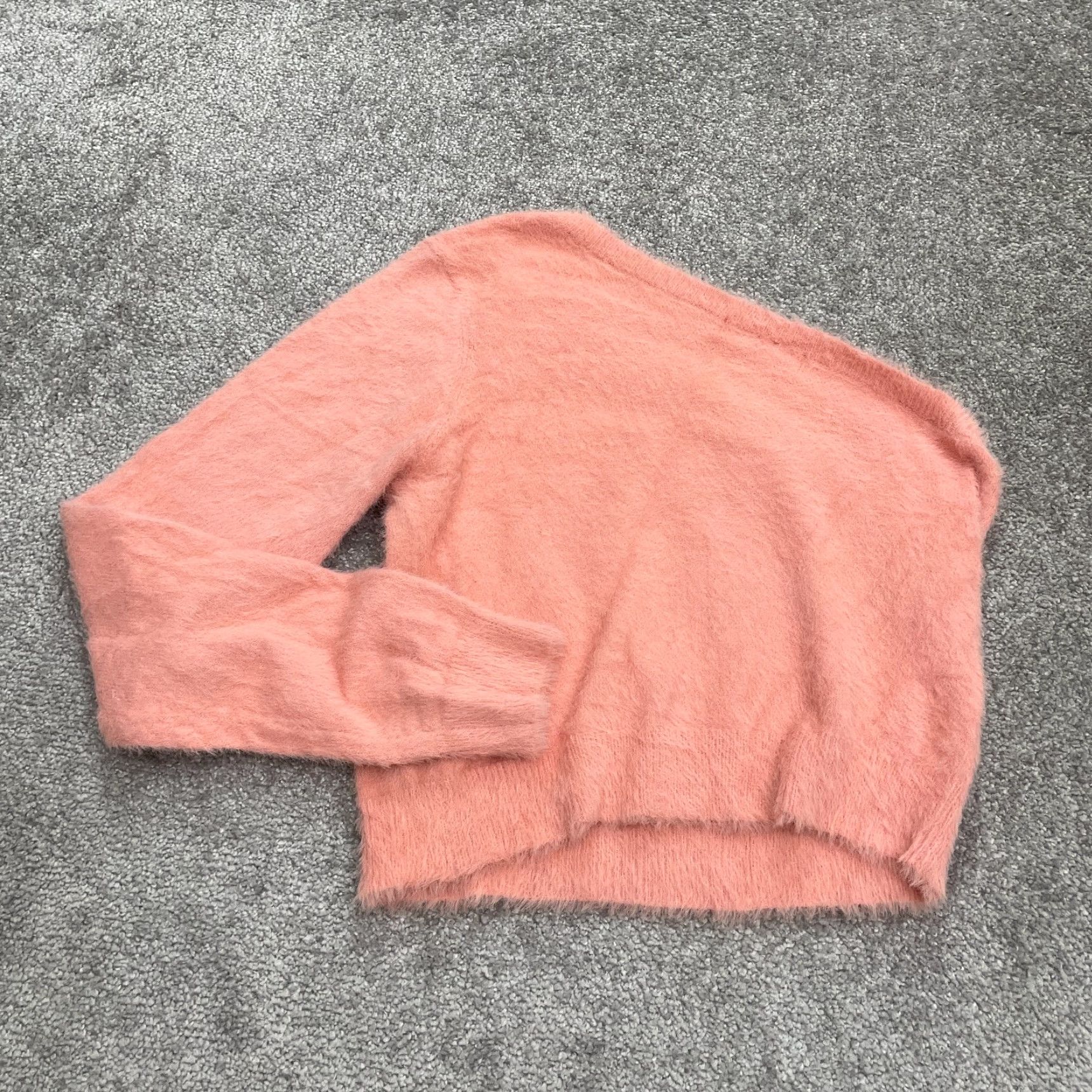 Pinko Pants Store Asymmetrical Sleeve Knit Sweater Womens L Pink Nylon NWT Casual Modern Pullover Best Seller Womens Size Large Pink Nylon Sweater Size L / US 10 / IT 46 - 2 Thumbnail