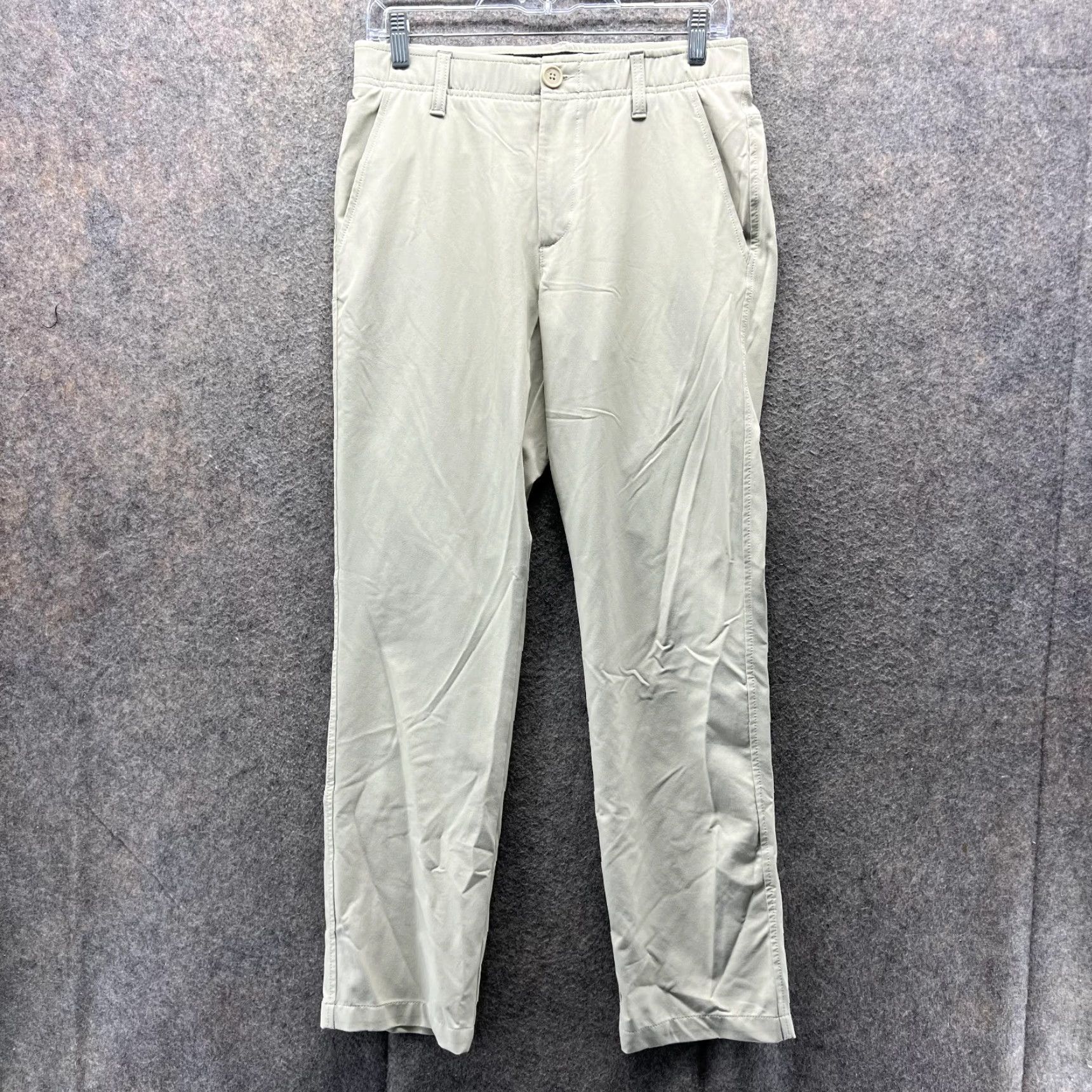 Under Armour Under Armour Pants Men 30x30 Khaki Beige Flat Front Chino Print? No—Beige Flat Front UA Stretch Golf Pants Men 30x30 Regular Size US 30 / EU 46 - 2 Thumbnail