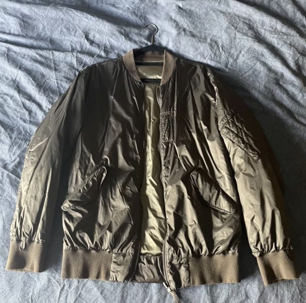 Helmut Lang Helmut Lang Reversible Satin Bomber Sample Size US S / EU 44-46 / 1 - 2 Thumbnail
