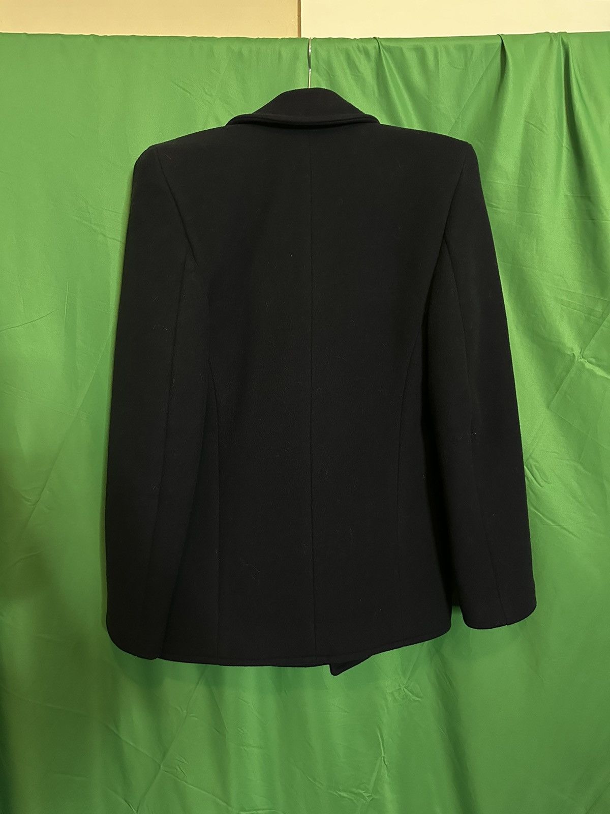 Balenciaga Padded shoulder cashmere + wool fleece 2019 peacoat NWT Size US S / EU 44-46 / 1 - 8 Thumbnail