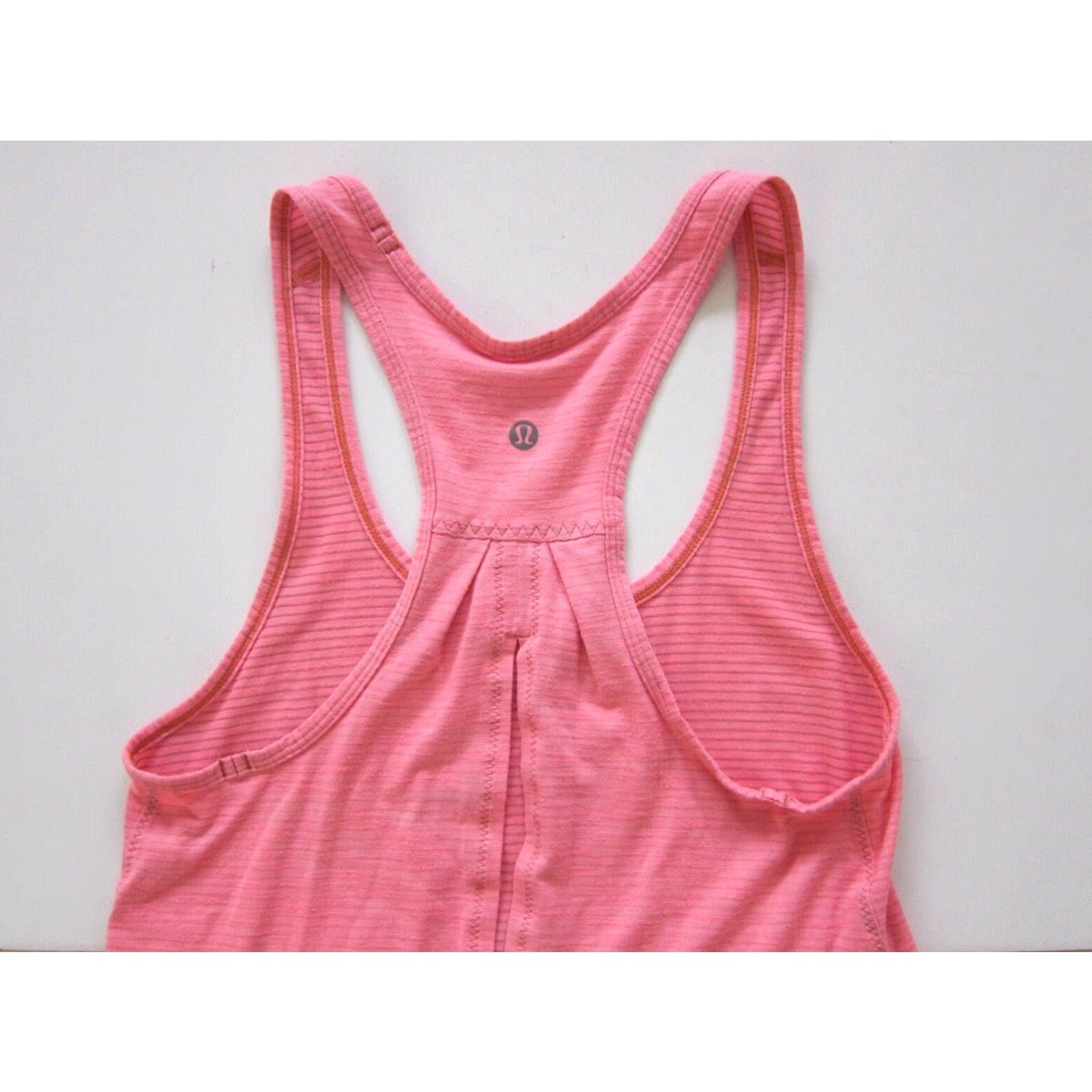 Lululemon Lululemon Pink Grey Striped Stretch Lightweight Jersey Tank Top Blouse S-M Size M / US 6-8 / IT 42-44 - 4 Thumbnail