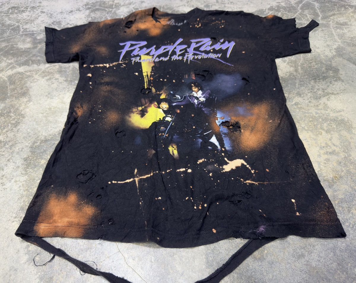 Band Tees × Prince Distressed Vintage Style Prince Purple Rain Very Rare Size US M / EU 48-50 / 2 - 2 Thumbnail