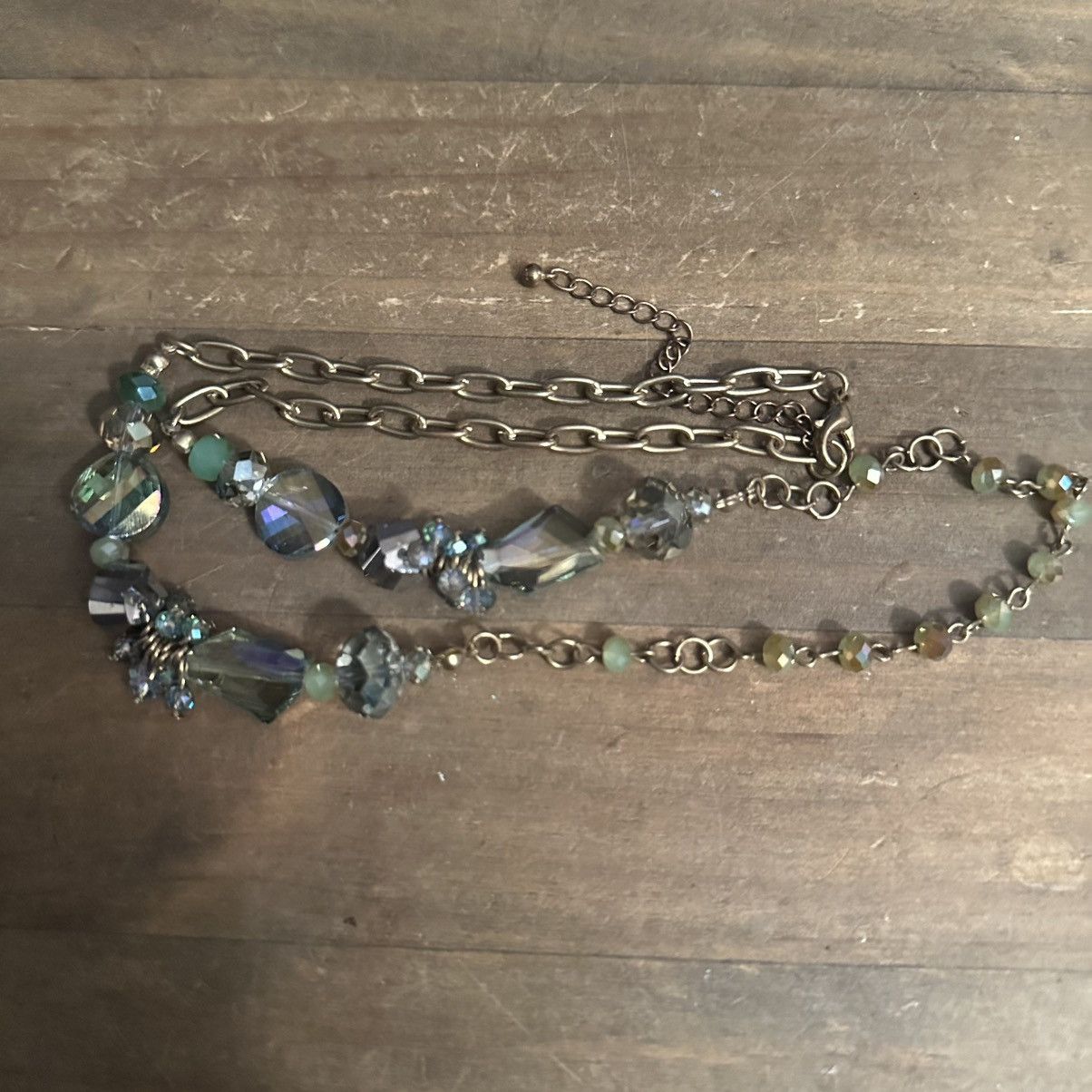Other Aurora Borealis crystal bead chain necklace Size ONE SIZE - 2 Thumbnail