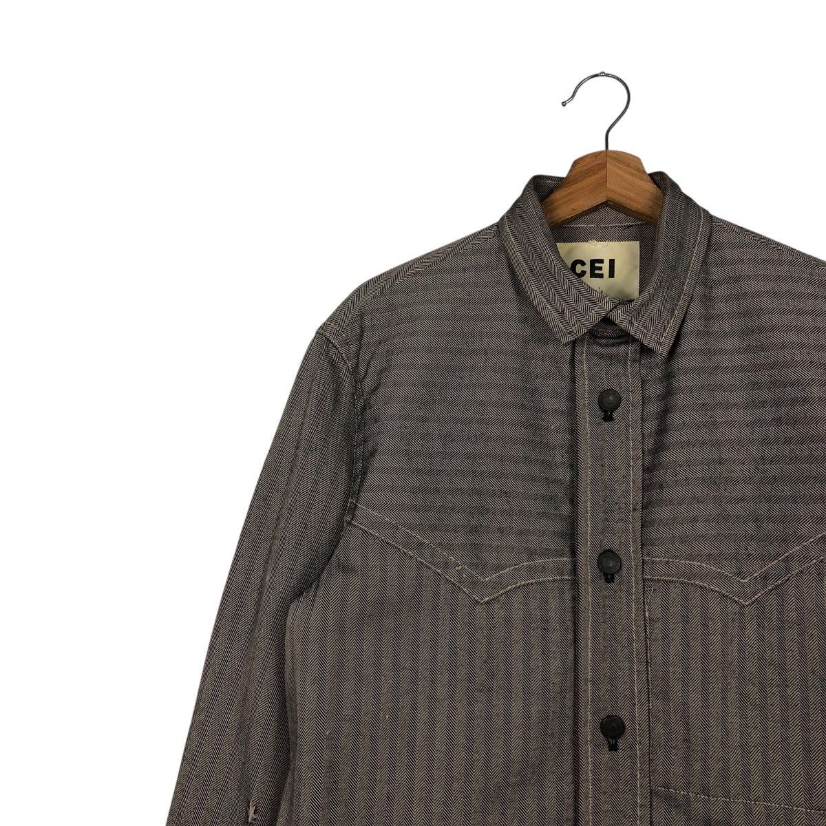 Beams Plus Vintage Wool Herringbone Biker Jacket Cei Beams Issey Miyake Size US L / EU 52-54 / 3 - 8 Thumbnail