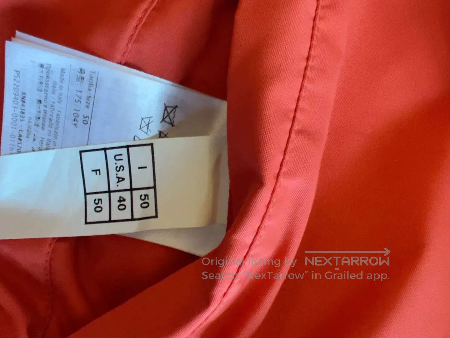 Valentino Valentino Orange Jacket Italy Size 50. Size US L / EU 52-54 / 3 - 5 Thumbnail