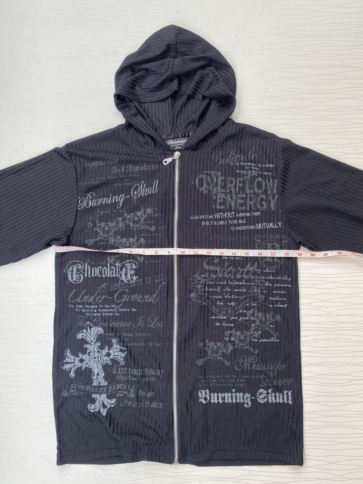 Japanese Brand Beaumere Cross Skull Chrome heart Style Hoodie Zipper Tee Size US L / EU 52-54 / 3 - 6 Thumbnail