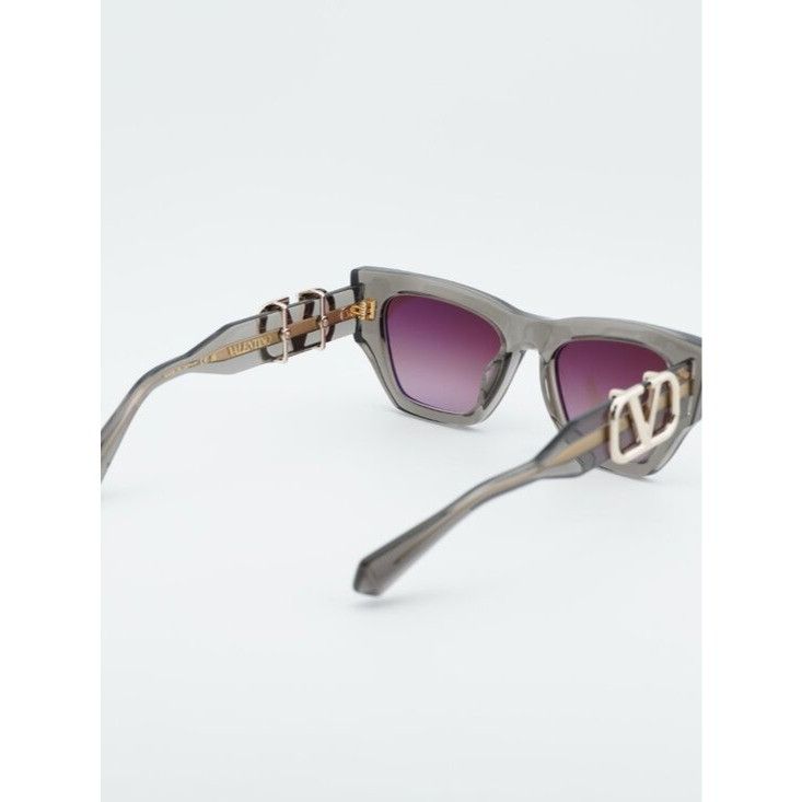 Valentino Valentino V-SETTE VLS-166C Sunglasses Grey Square Frame Size ONE SIZE - 8 Thumbnail