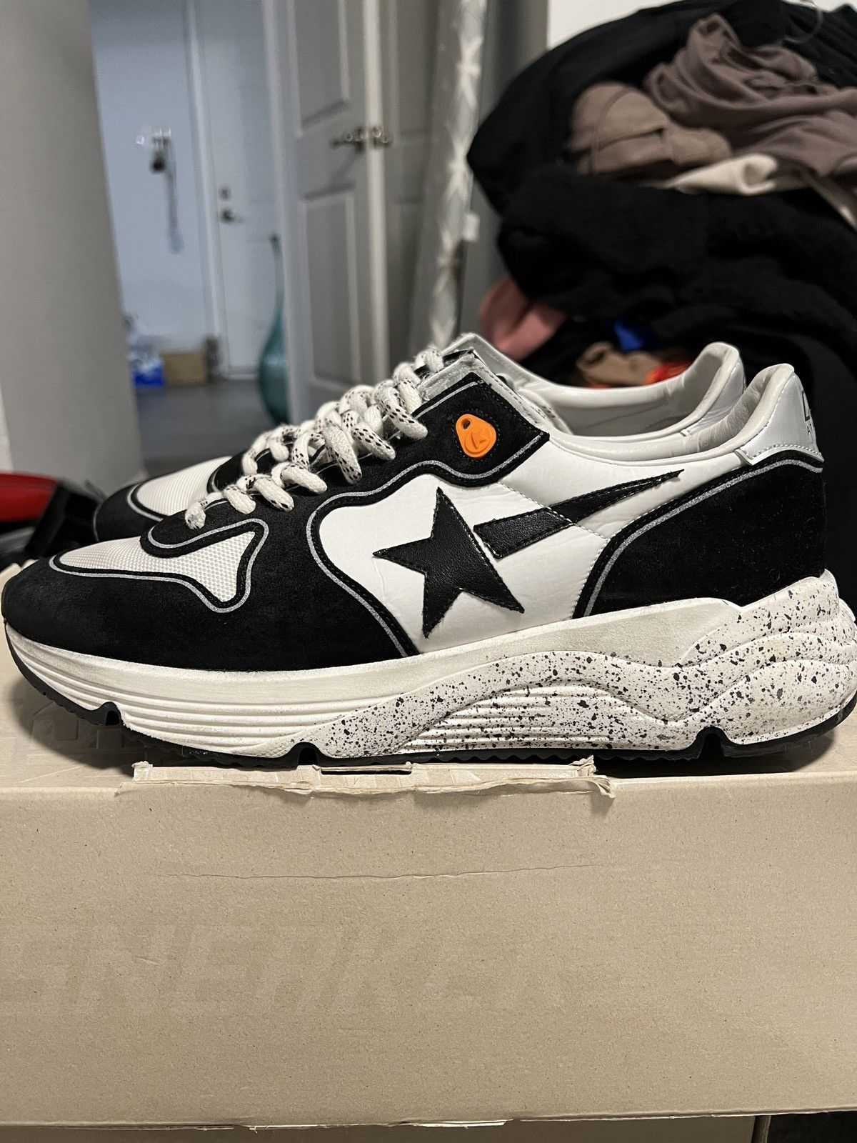 Golden Goose Running Sole Shoes in Black, Men's (Size 11)