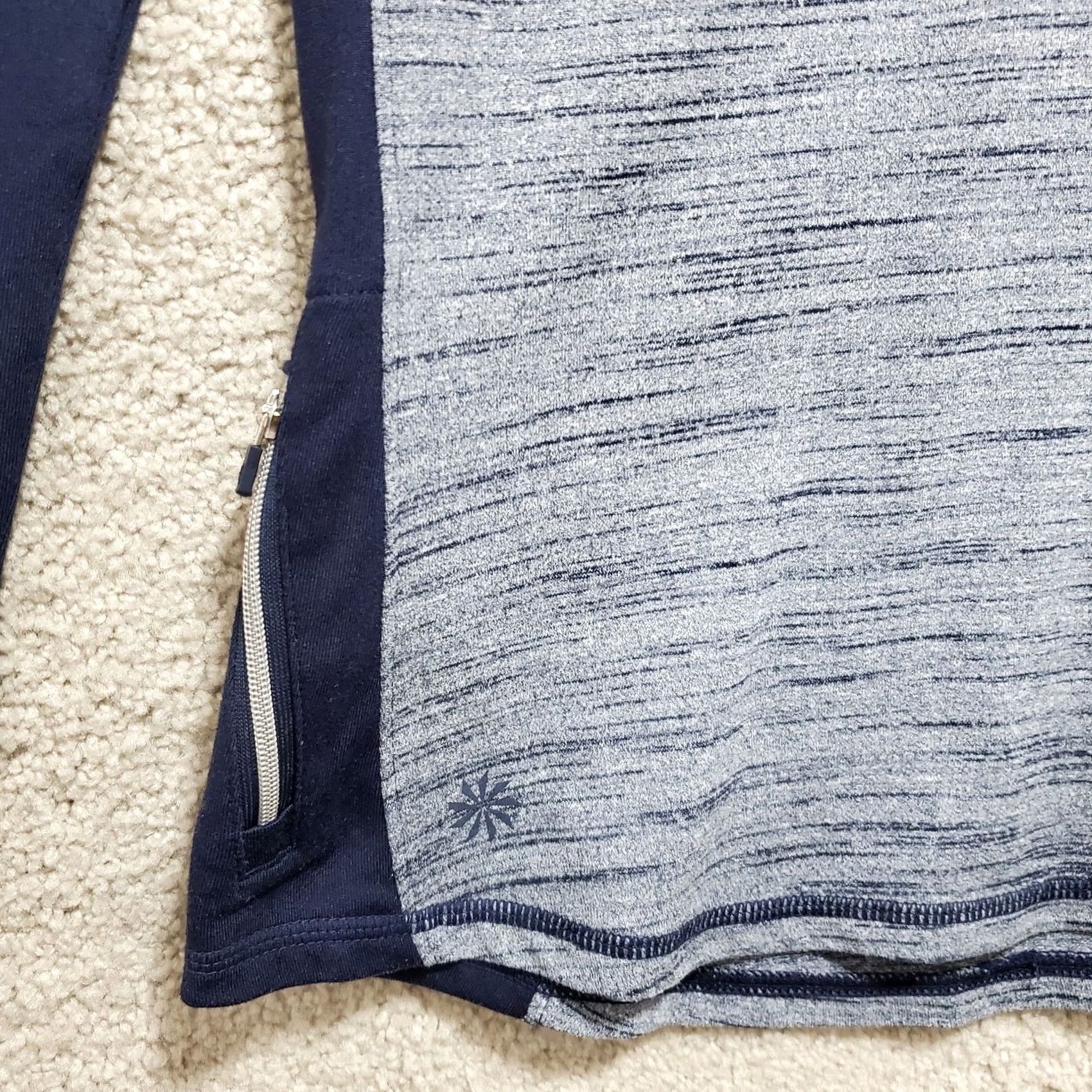Athleta Athleta Snowscape Jacket Women's Small Blue Polyester Stretch Half Zip Mock Neck Jacket Size S / US 4 / IT 40 - 5 Thumbnail