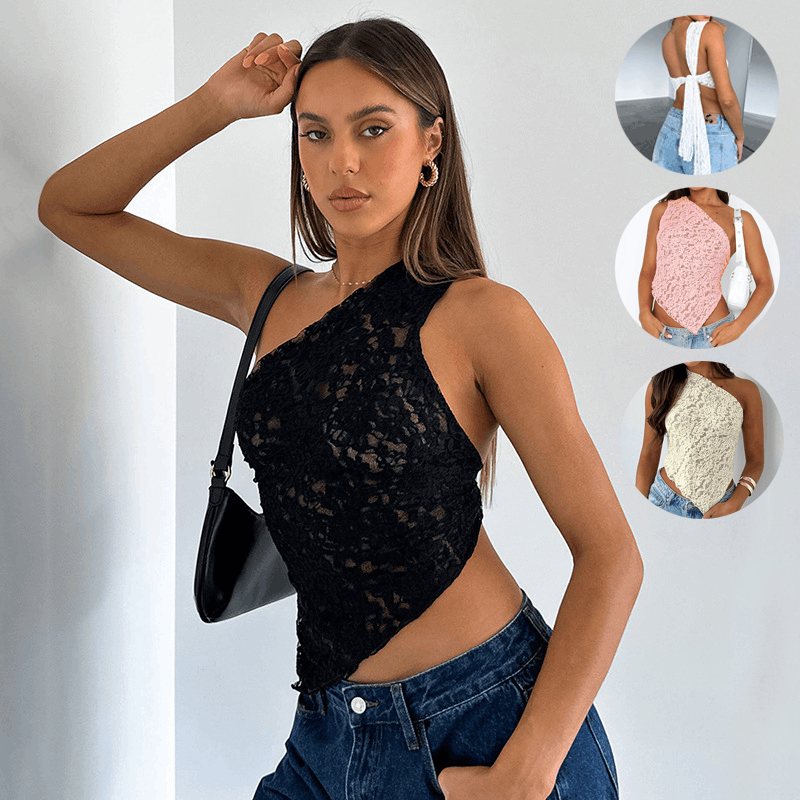 Other Lace Backless Top Summer Waistless Vest Streetwear Womens Size L / US 10 / IT 46 - 1 Thumbnail