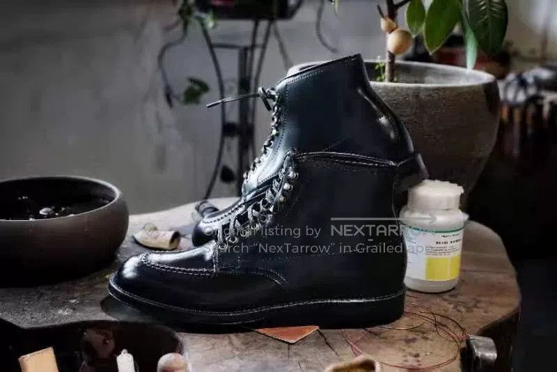 Alden Alden Indy Black Shell Cordovan Boots. Size US 6 / EU 39 - 1 Thumbnail