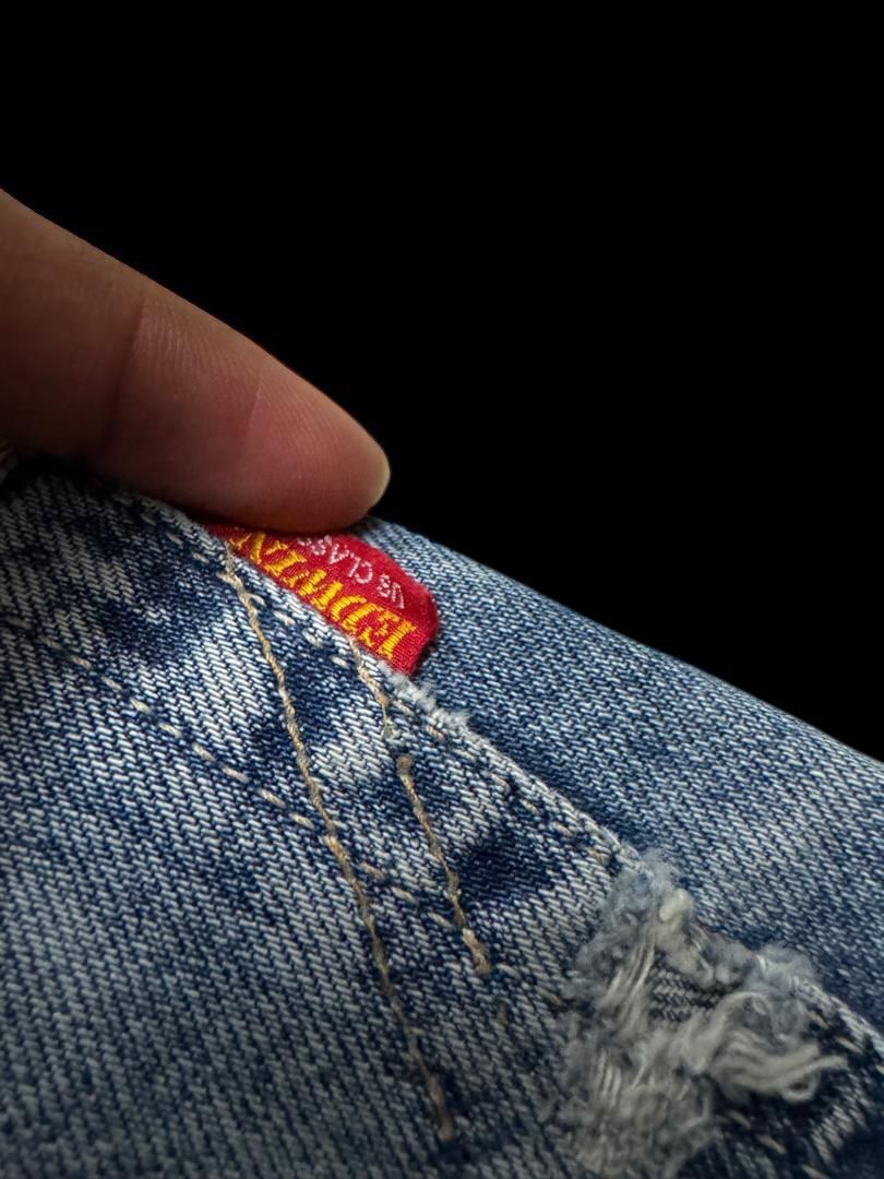 Edwin BAGGY Edwin Us Classic Thrashed Mudwash distressed Wide Jean Size US 29 - 20 Thumbnail