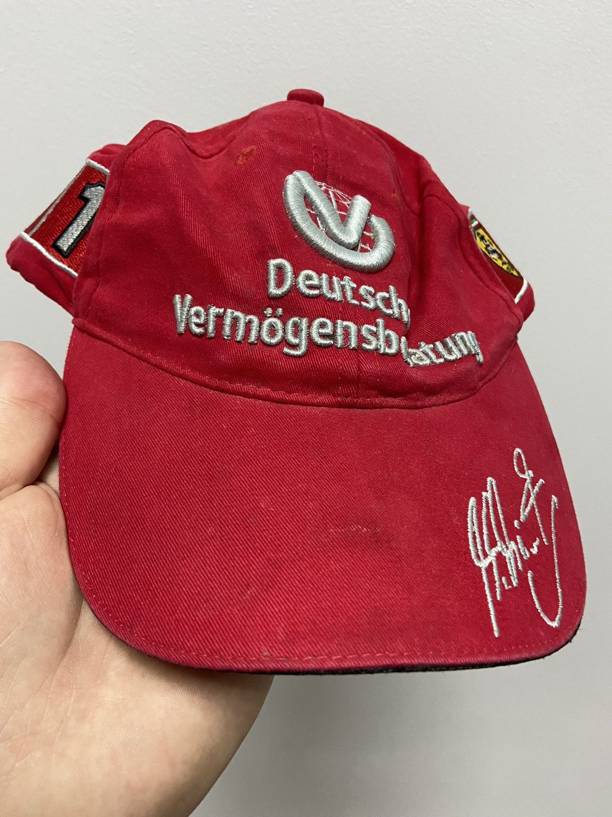 Ferrari × Vintage Ferrari Cap Vintage Michael Schumacher Racing Formula 1 Size ONE SIZE - 11 Thumbnail