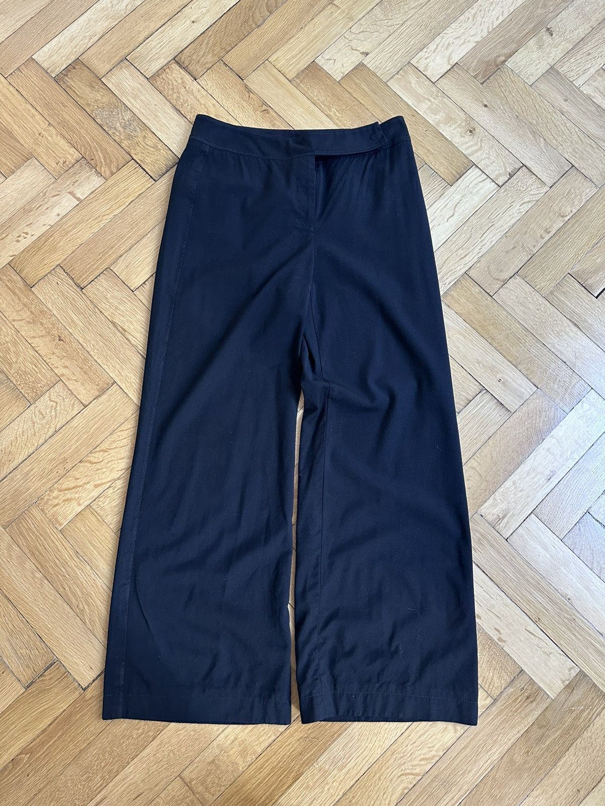 Chanel Chanel Vintage Luxury Wool Black wide pants Size 28" / US 6 / IT 42 - 4 Thumbnail