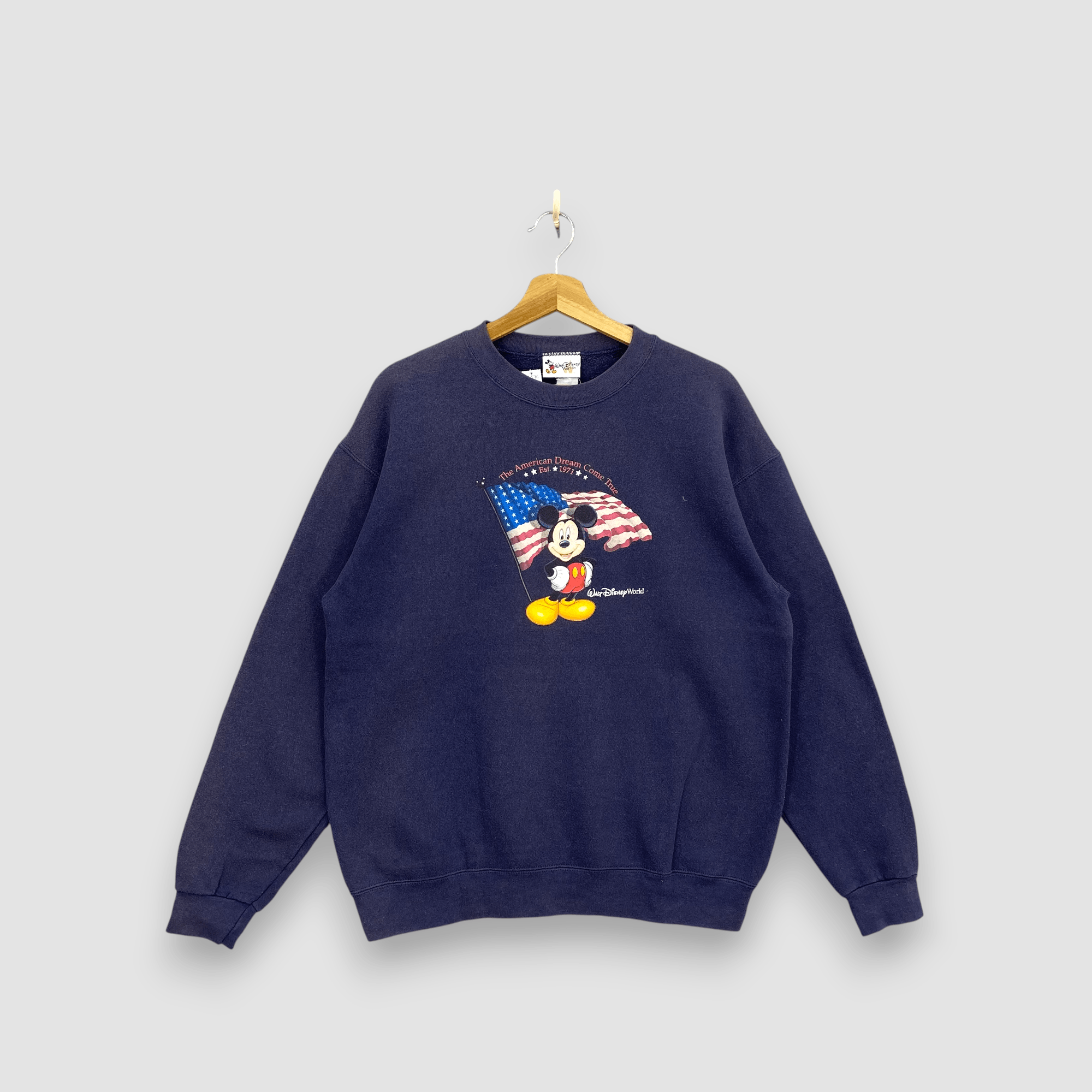 Disney Vintage 90s Mickey Mouse Sweatshirt American Disney World Size US M / EU 48-50 / 2 - 1 Thumbnail