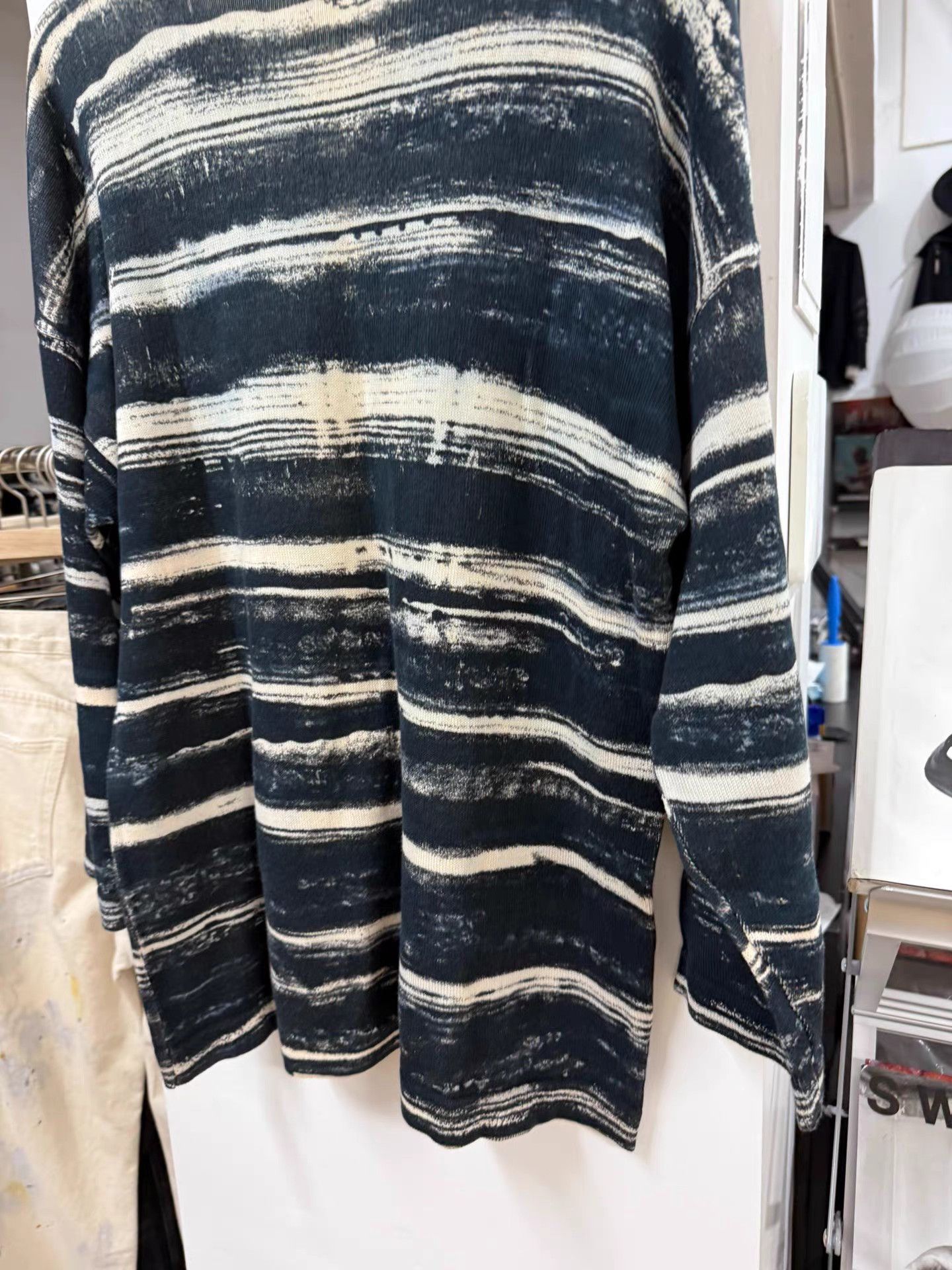 Issey Miyake Issey miyake 80S Tie-Dye Striped Sweater K20 Size US M / EU 48-50 / 2 - 7 Thumbnail