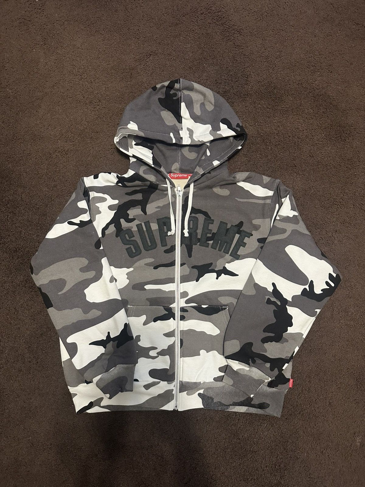 Supreme Supreme Hooded Zip Up Thermal Leopard Size Medium | Grailed