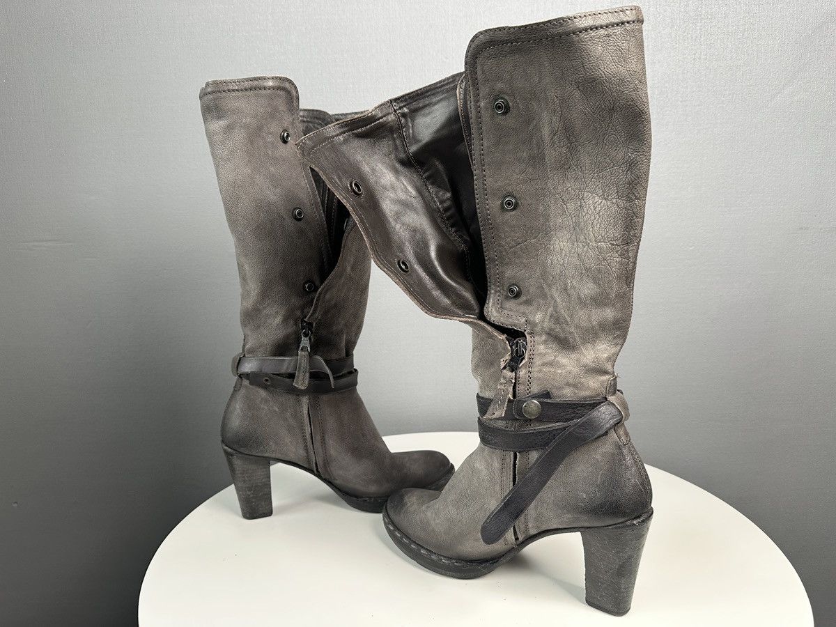 A.S.98 A.S.98 Airstep Leather Tall Boots Biker Boho Buckle Strap Size US 10 / IT 40 - 5 Thumbnail