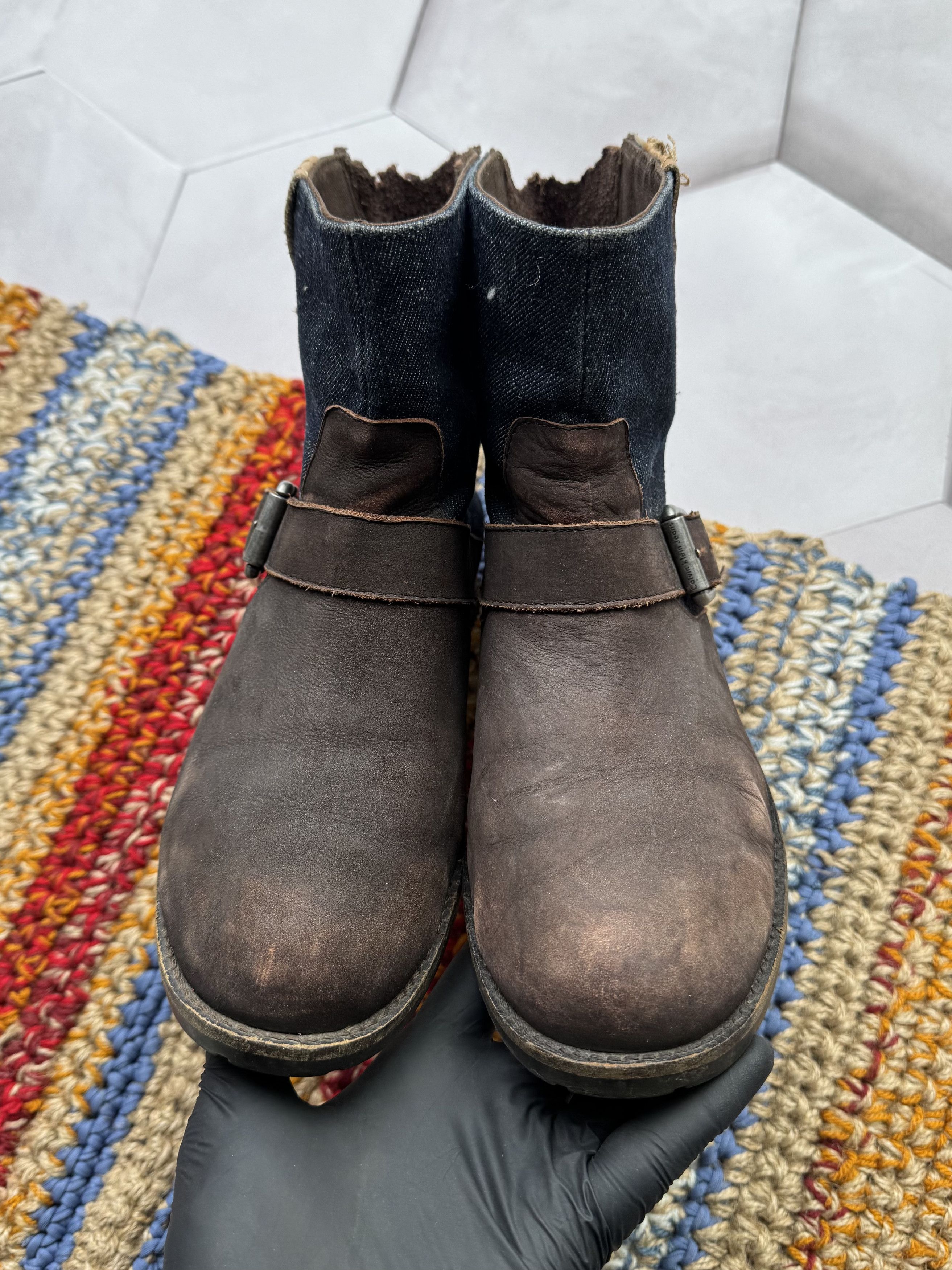 Calvin Klein Calvin Klein Vintage Leather Boots With Strap (E4) Size US 8 / IT 38 - 8 Thumbnail