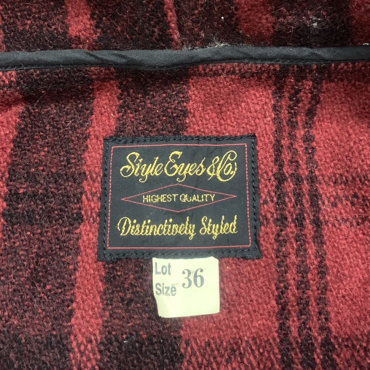 Toyo Enterprises Vtg Style Eyes Toyo Enterprise Plaid Wool Hooded Jacket Size US S / EU 44-46 / 1 - 7 Thumbnail