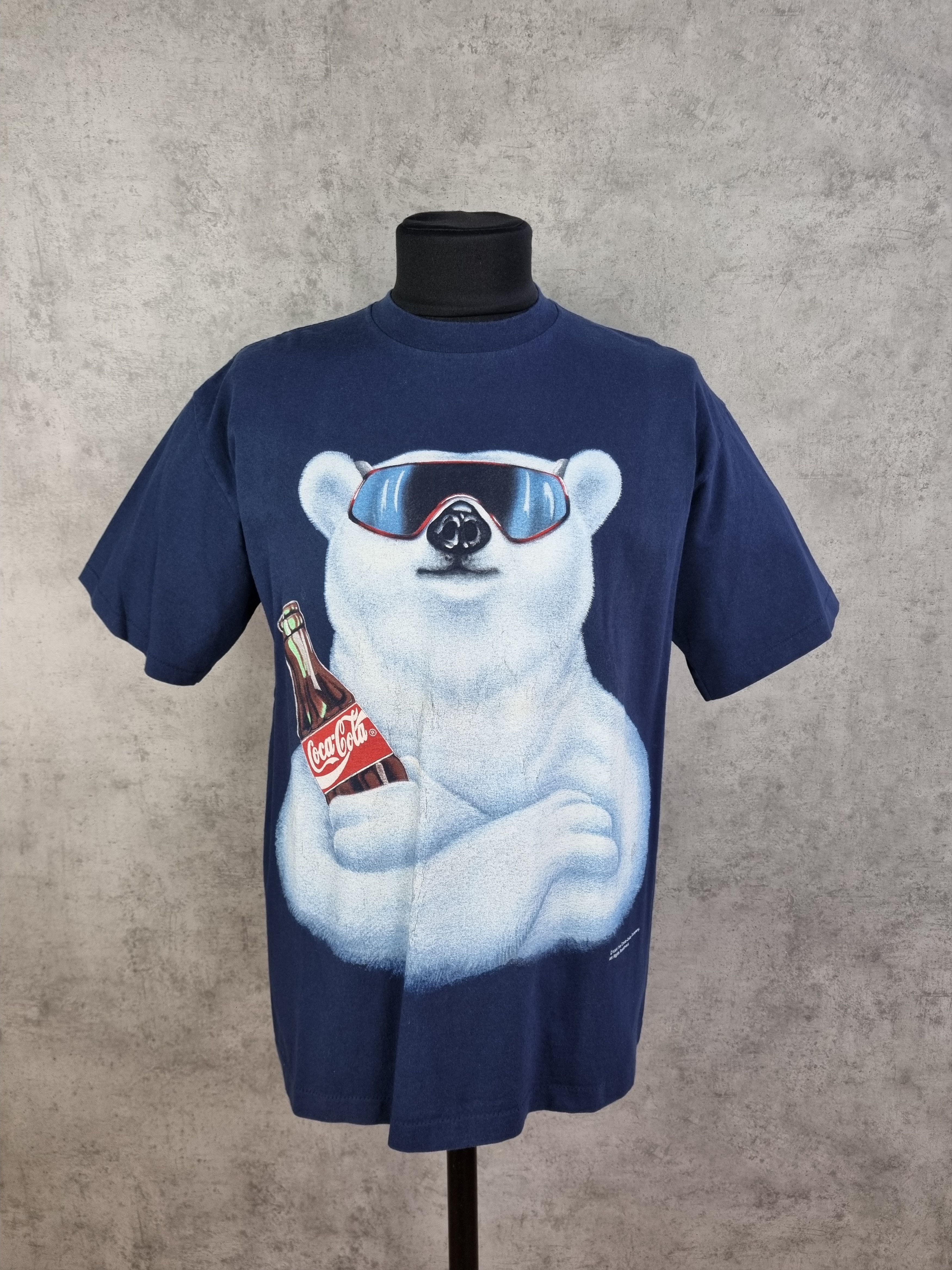 image of Vintage 94S Single Stitch Coca Cola Coke Beer Tee Shirt in Navy, Men's (Size XL)