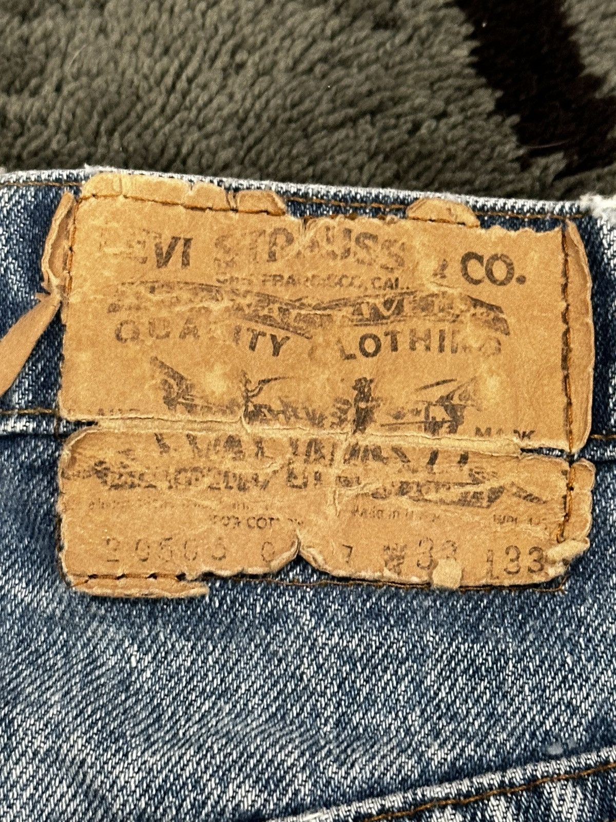 Levi's × Vintage Vintage 70’s Levi’s Orange Tab Light Wash Denim Size US 32 / EU 48 - 4 Thumbnail