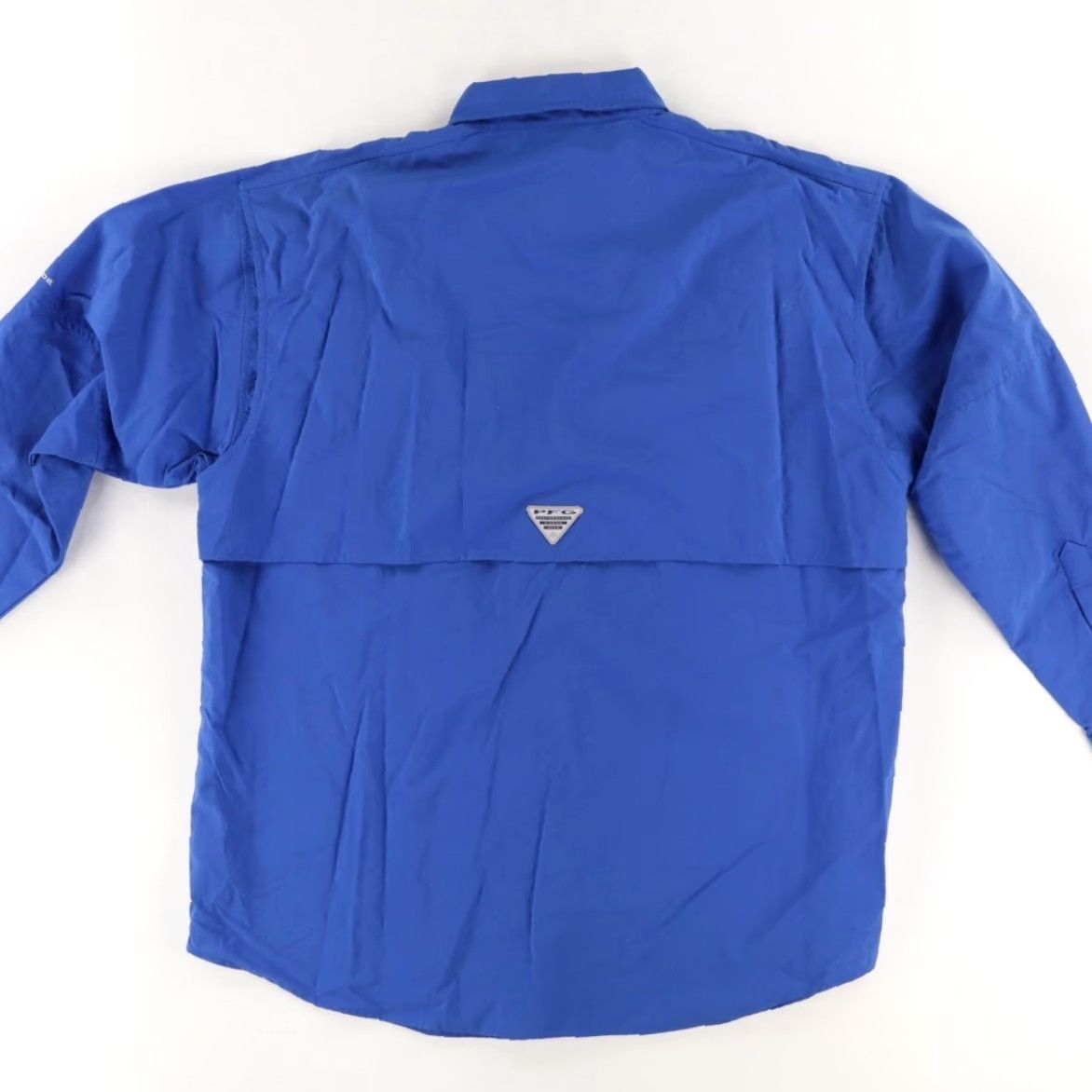 Vintage Columbia PFG Fishing Nylon Solid Long Sleeve Button Down Shirt Blue Men's L Size US L / EU 52-54 / 3 - 4 Thumbnail
