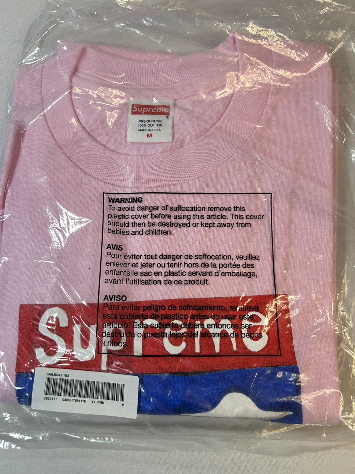 Supreme Sailboat Tee (SS20) Size US M / EU 48-50 / 2 - 2 Thumbnail