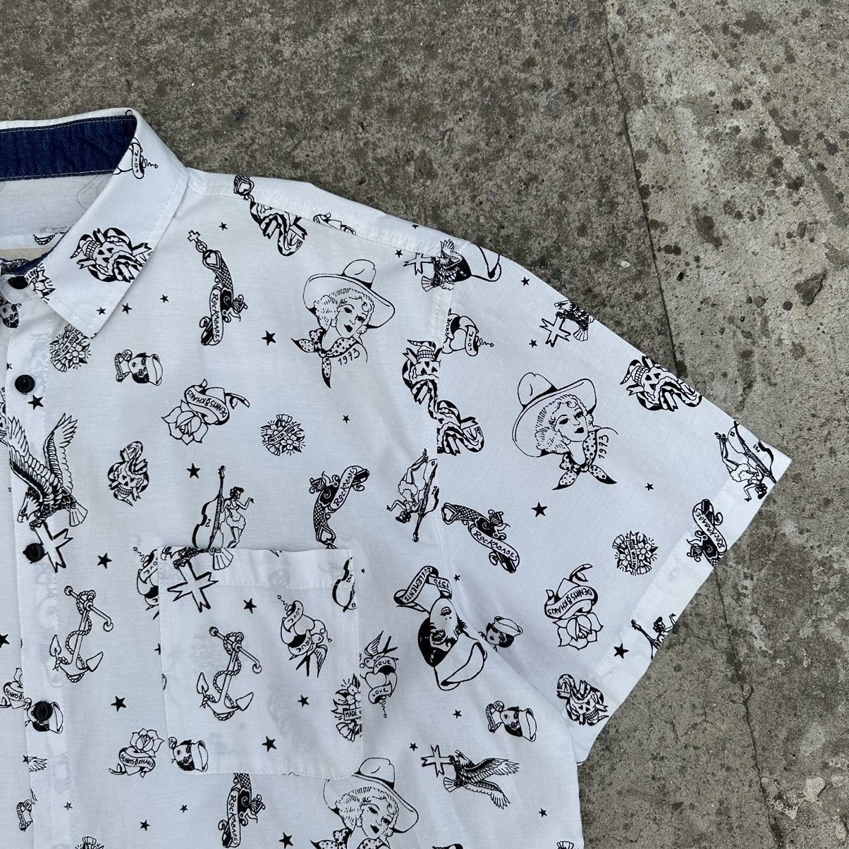 Japanese Brand × Vintage Vintage Japanese Style Shirt Old School Band Street style Size US XXL / EU 58 / 5 - 4 Thumbnail
