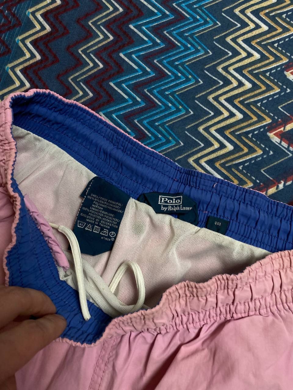 Polo Ralph Lauren Vintage 2000s Polo Ralph Lauren Pink Nylon Swim Shorts Size US 32 / EU 48 - 3 Thumbnail
