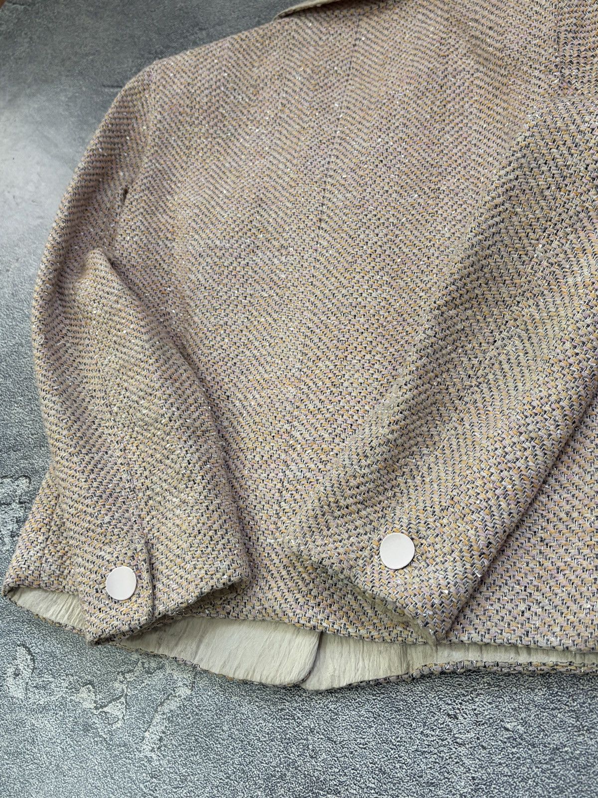 Giorgio Armani Giorgio Armani Tweed Blazer Jacket Peach Blush Size 42 Size M / US 6-8 / IT 42-44 - 13 Thumbnail