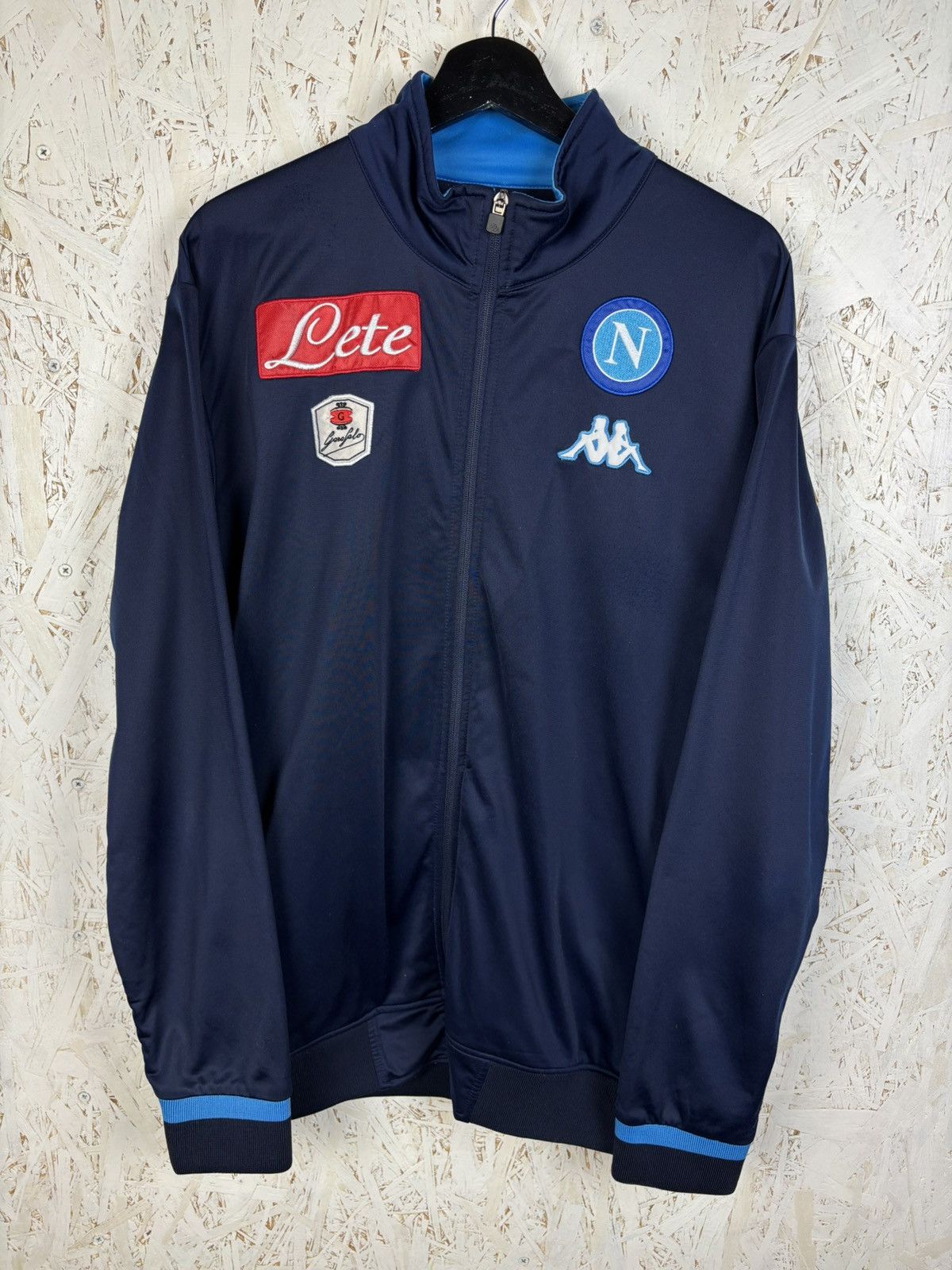 Kappa Kappa Napoli 2015/16 Tracksuit Jacket Blue Size ~L Size US XL / EU 56 / 4 - 1 Thumbnail