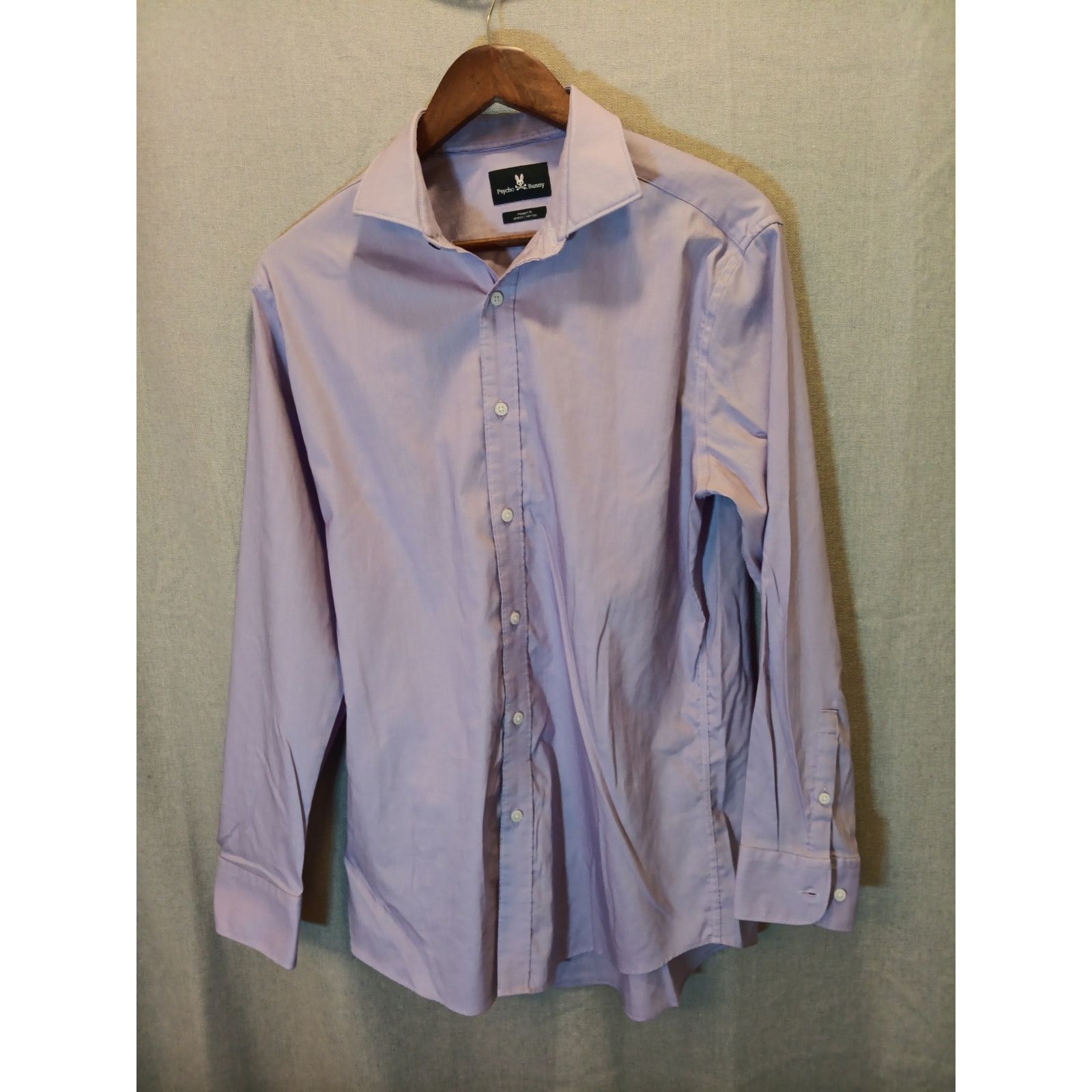 Psycho Bunny Psycho Bunny Light Purple Button Up Shirt Medium Size US M / EU 48-50 / 2 - 1 Thumbnail