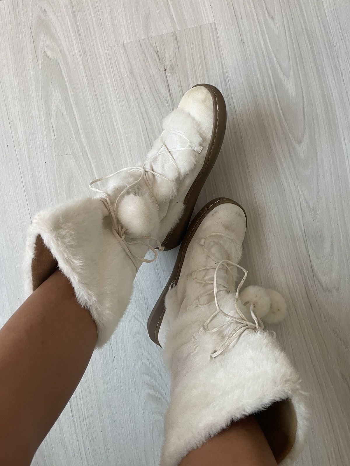 Vintage y2k furry boots Size US 8.5 / IT 38.5 - 3 Thumbnail