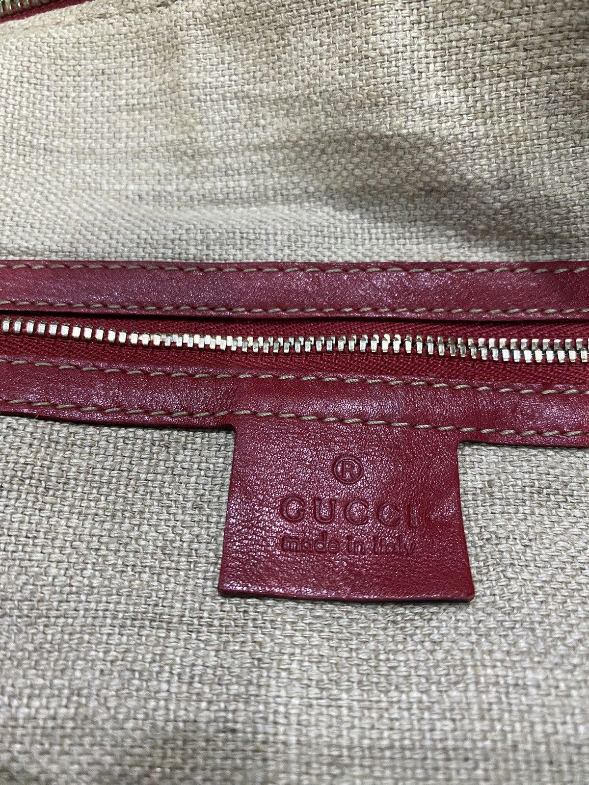 Gucci × Vintage Vintage Gucci Web Hobo Bag Size ONE SIZE - 15 Thumbnail